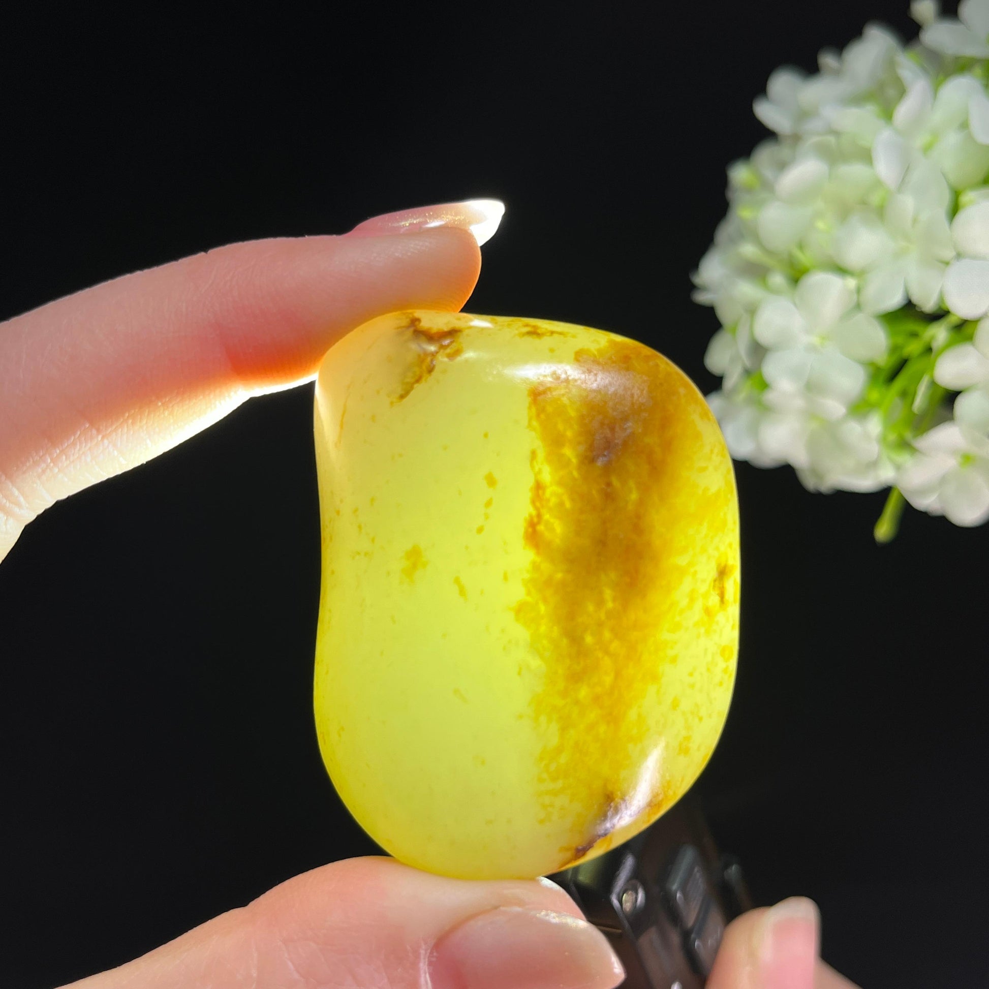 和田玉白玉“梅痕印玉”彩皮籽料（yc350479）