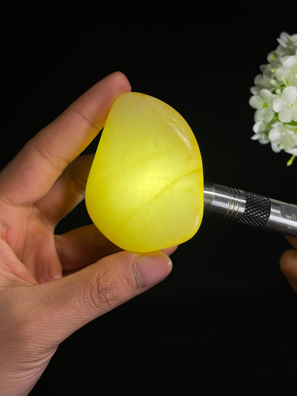 新疆天然和田玉白玉籽料原石（yc272693）