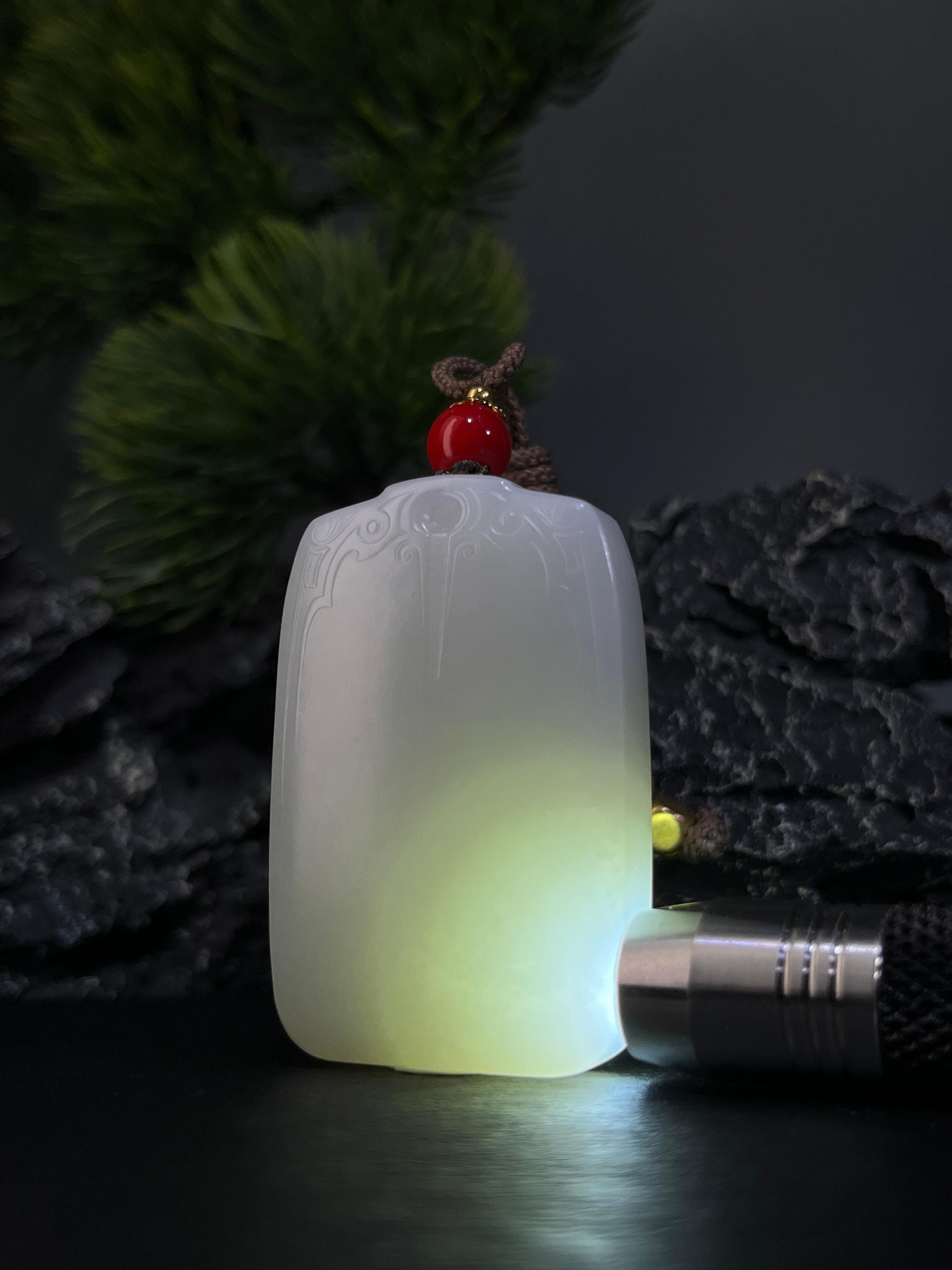 和田玉白玉山料无事牌（yc228797）