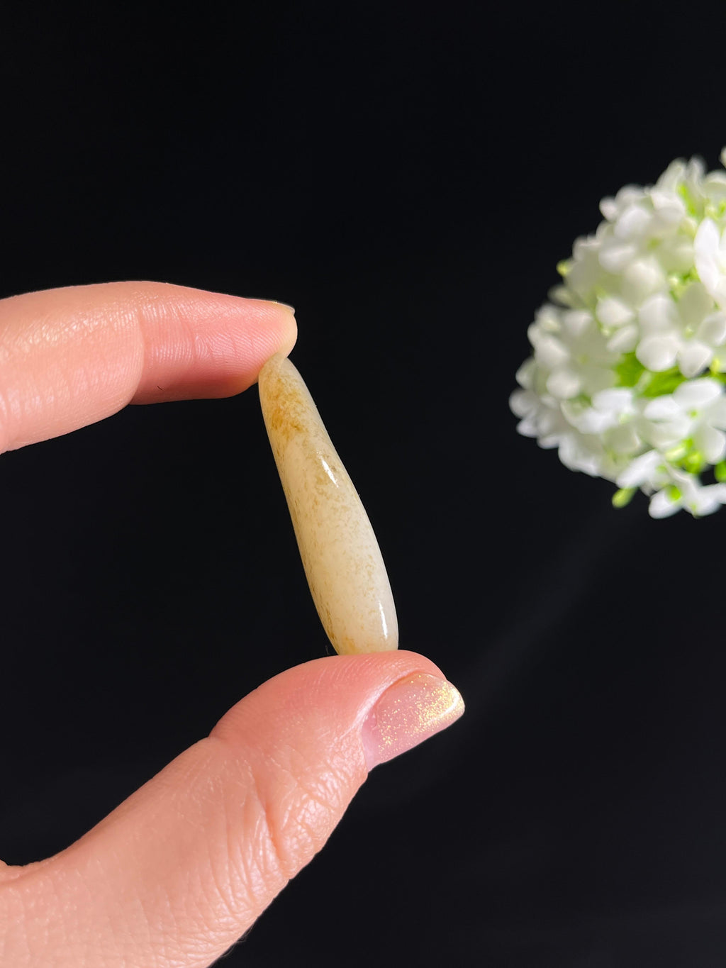 和田玉白玉意境洒金皮籽料原石（yc274689）