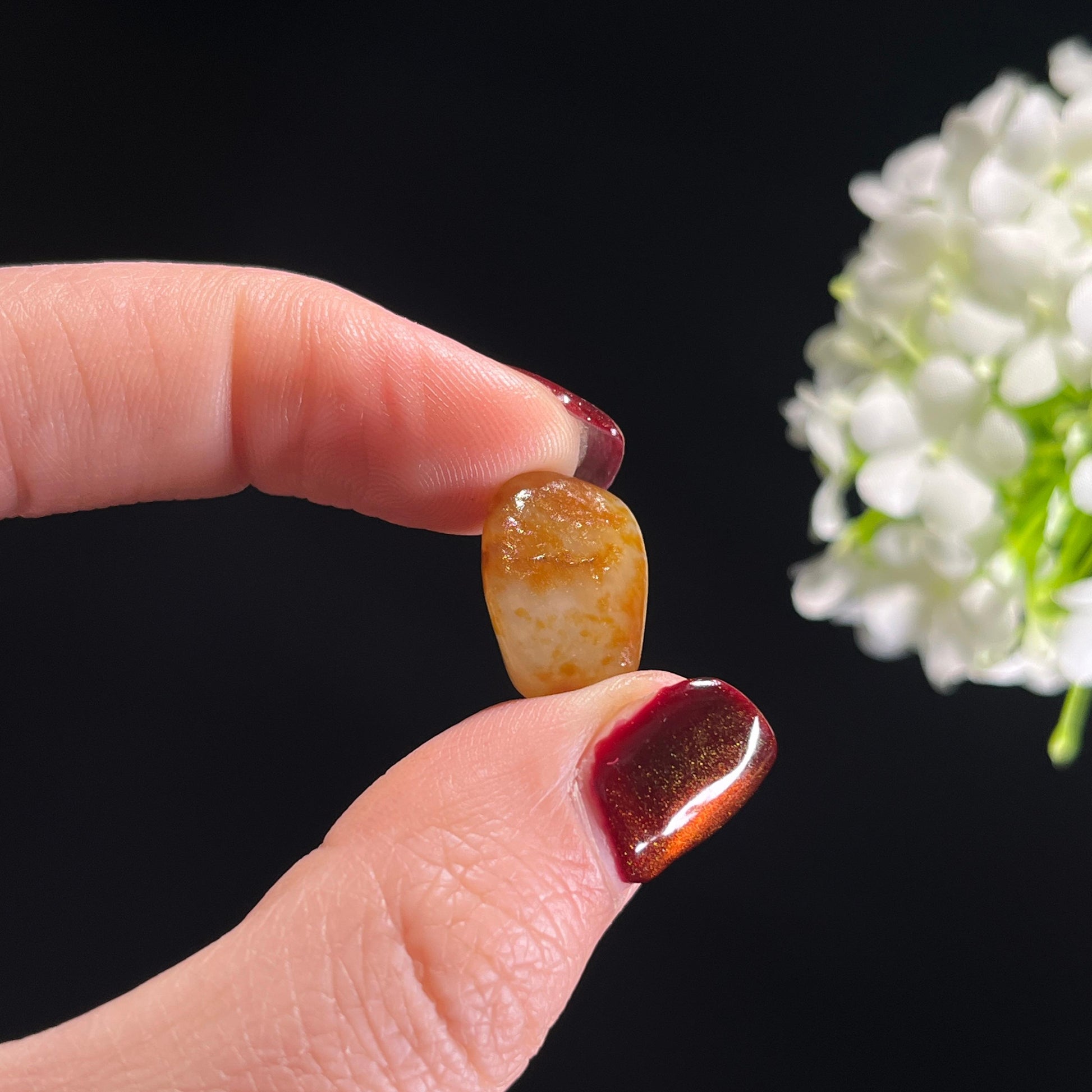 和田玉白玉通体洒金皮精品小籽（yc336402）