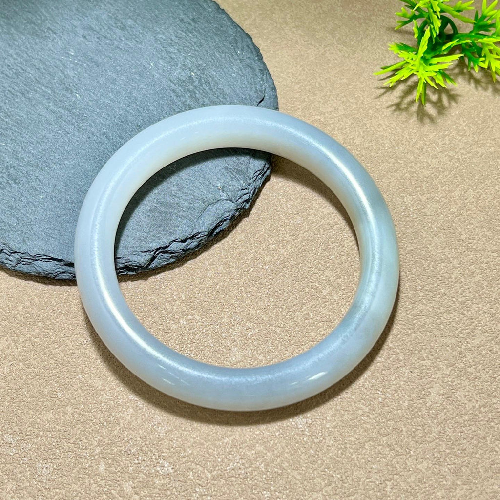 和田玉烟紫手镯（yc741973）