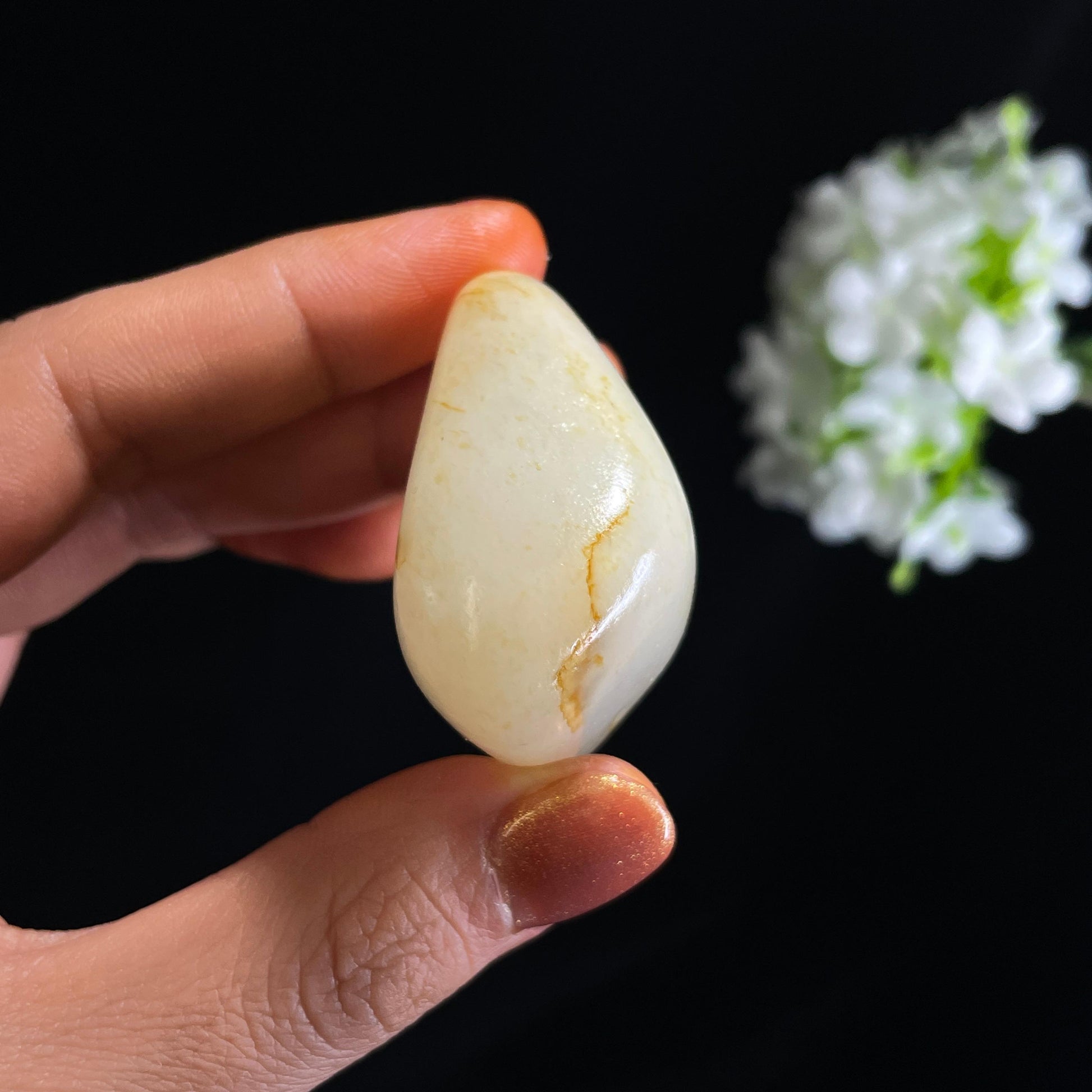 和田玉白玉“云丝漫卷”洒金皮籽料（yc375294）