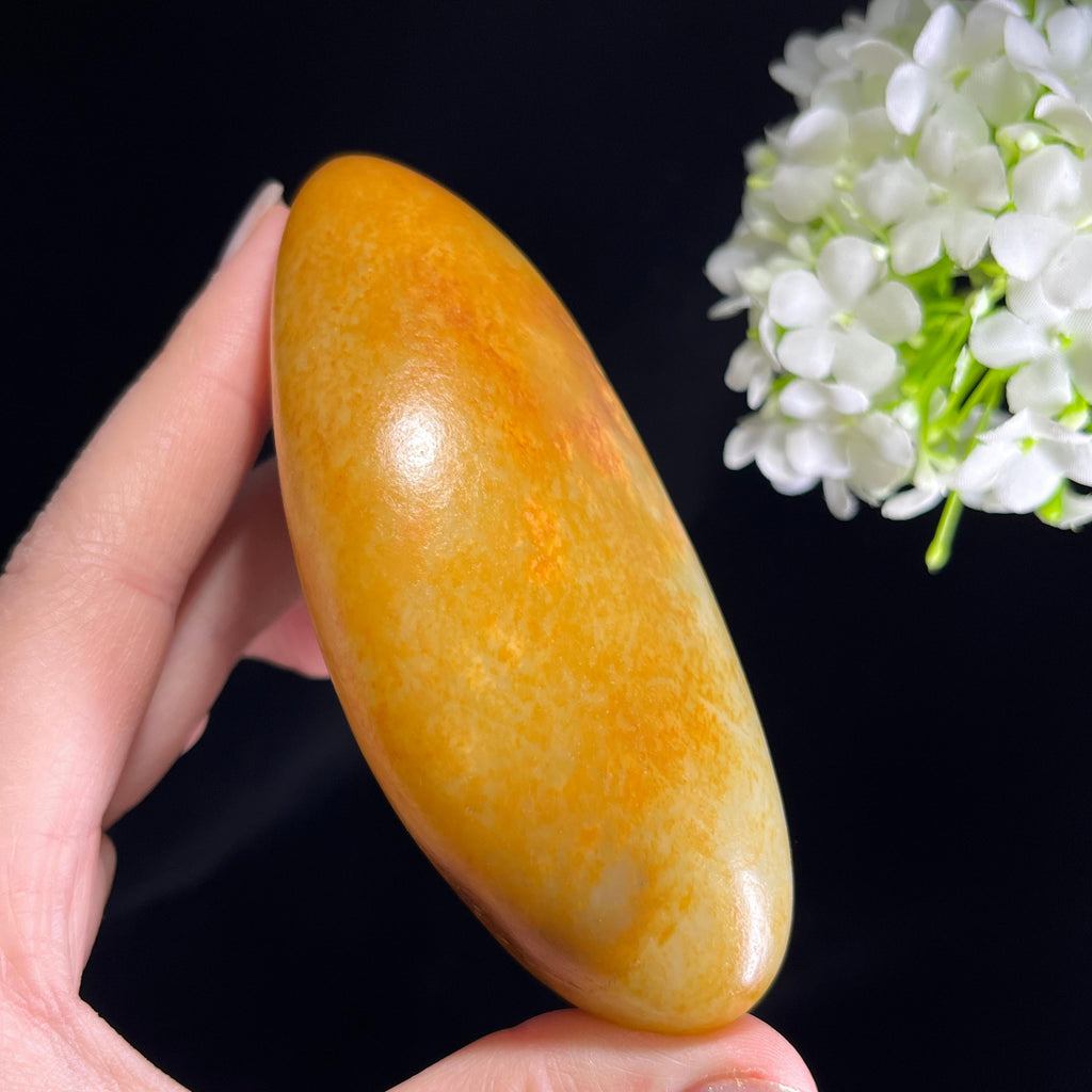 和田玉青白玉“金辉落砚”通体洒金皮籽料（yc354550）