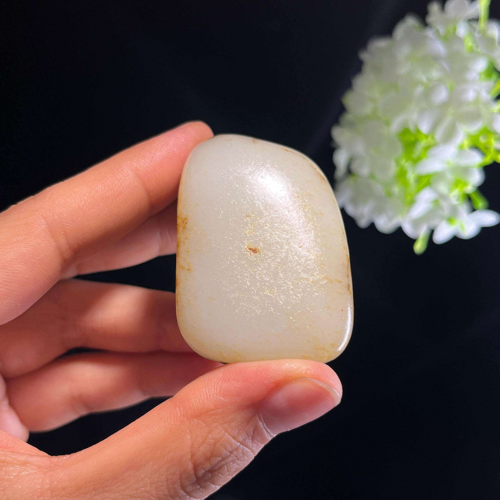 和田玉白玉“枫桥夜泊”聚黑黄皮籽料（yc356101）