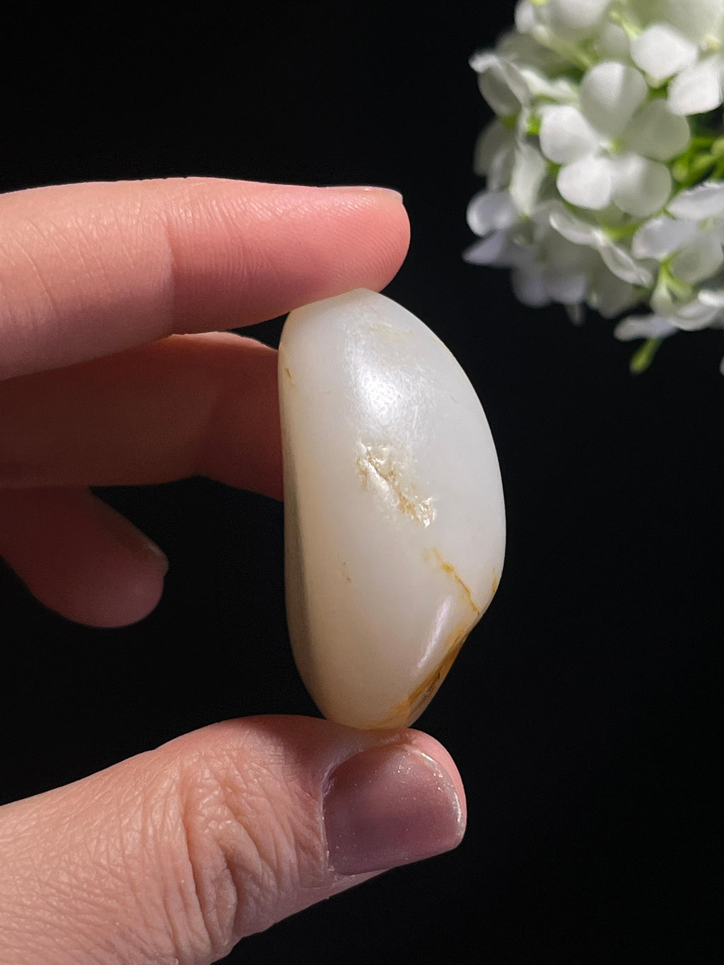 和田玉收藏级特色聚红皮籽料原石（yc262734）