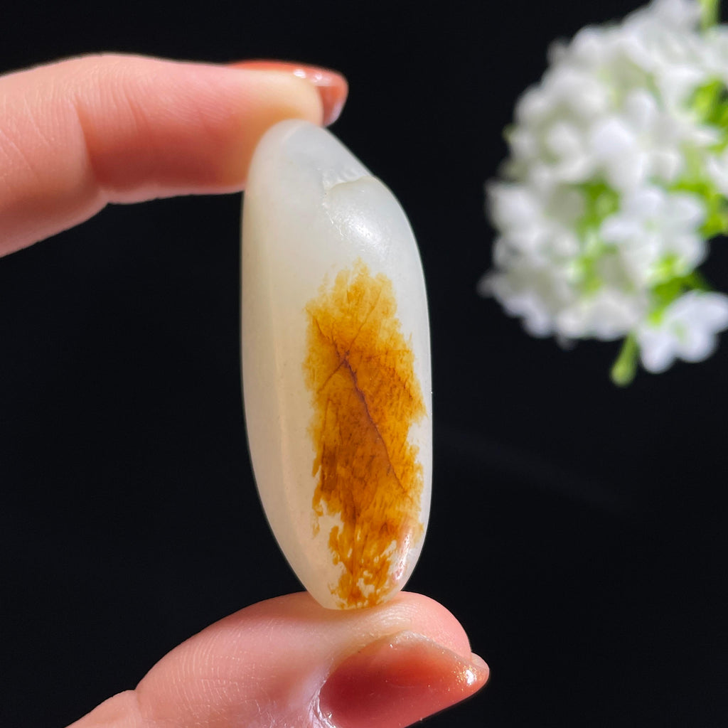 新疆天然和田玉“鸿运随身”聚红皮籽料（yc318525）