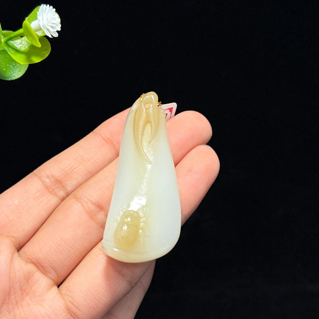 和田山料糖白玉竹节挂件（yc762888）