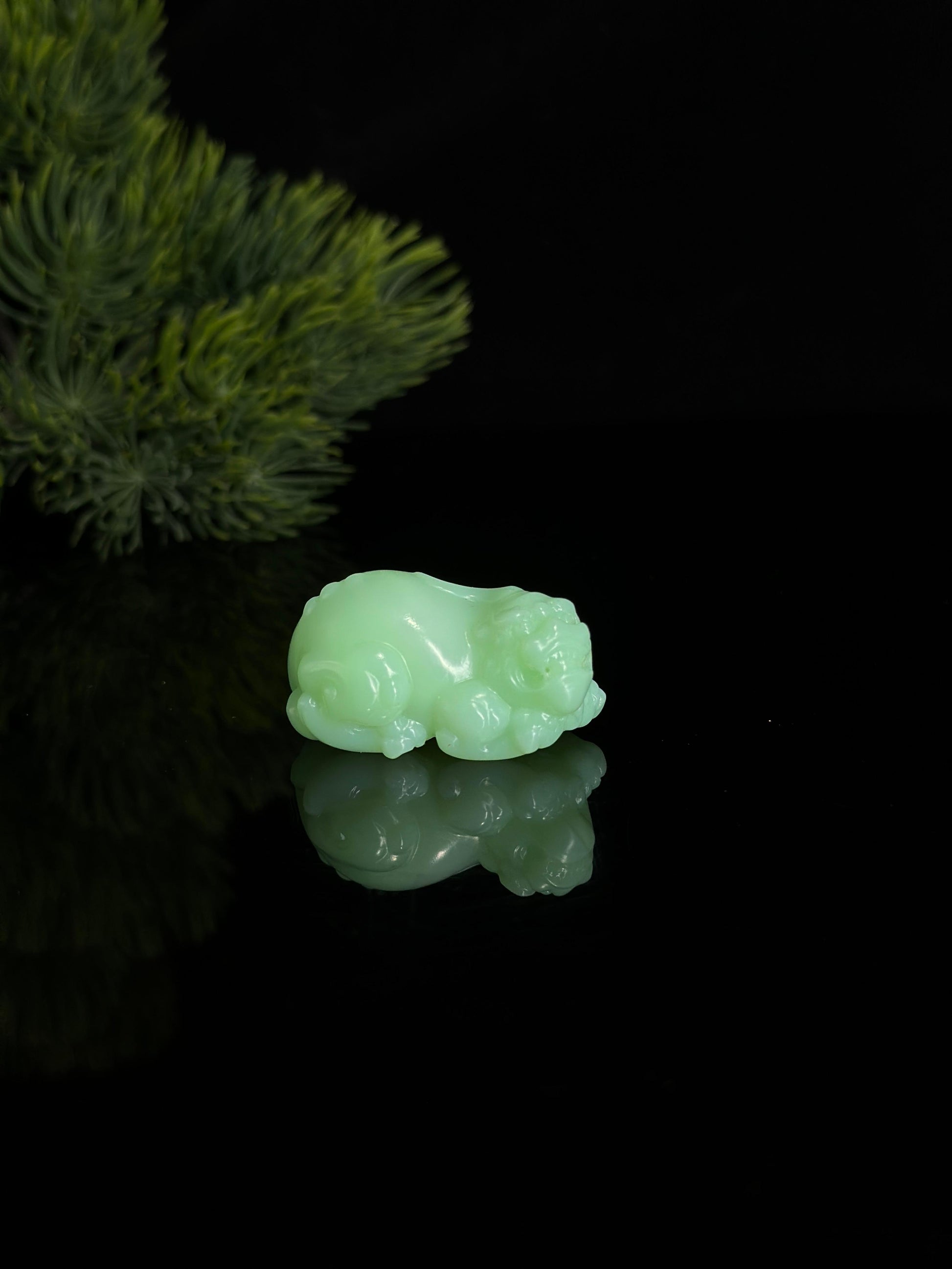 和田薄荷绿貔貅挂件（yc465518）