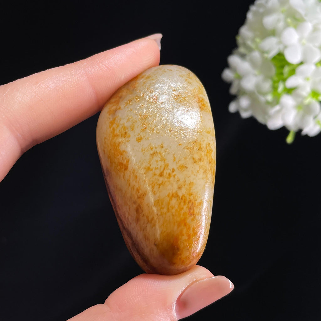 和田玉白玉“风过红原”聚红皮籽料（yc378996）