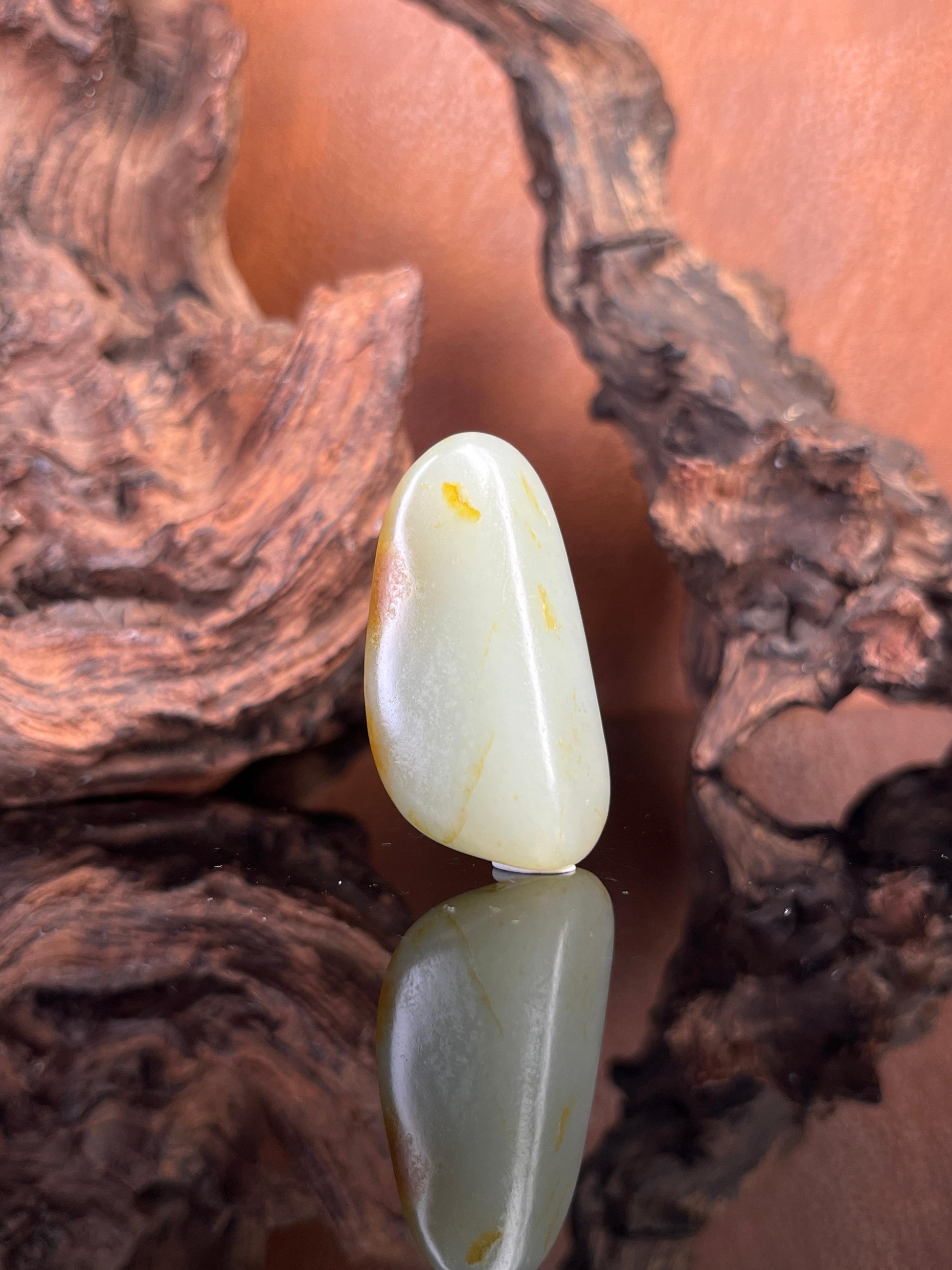 天然和田玉白玉聚黄皮籽料原石挂件（yc227478）