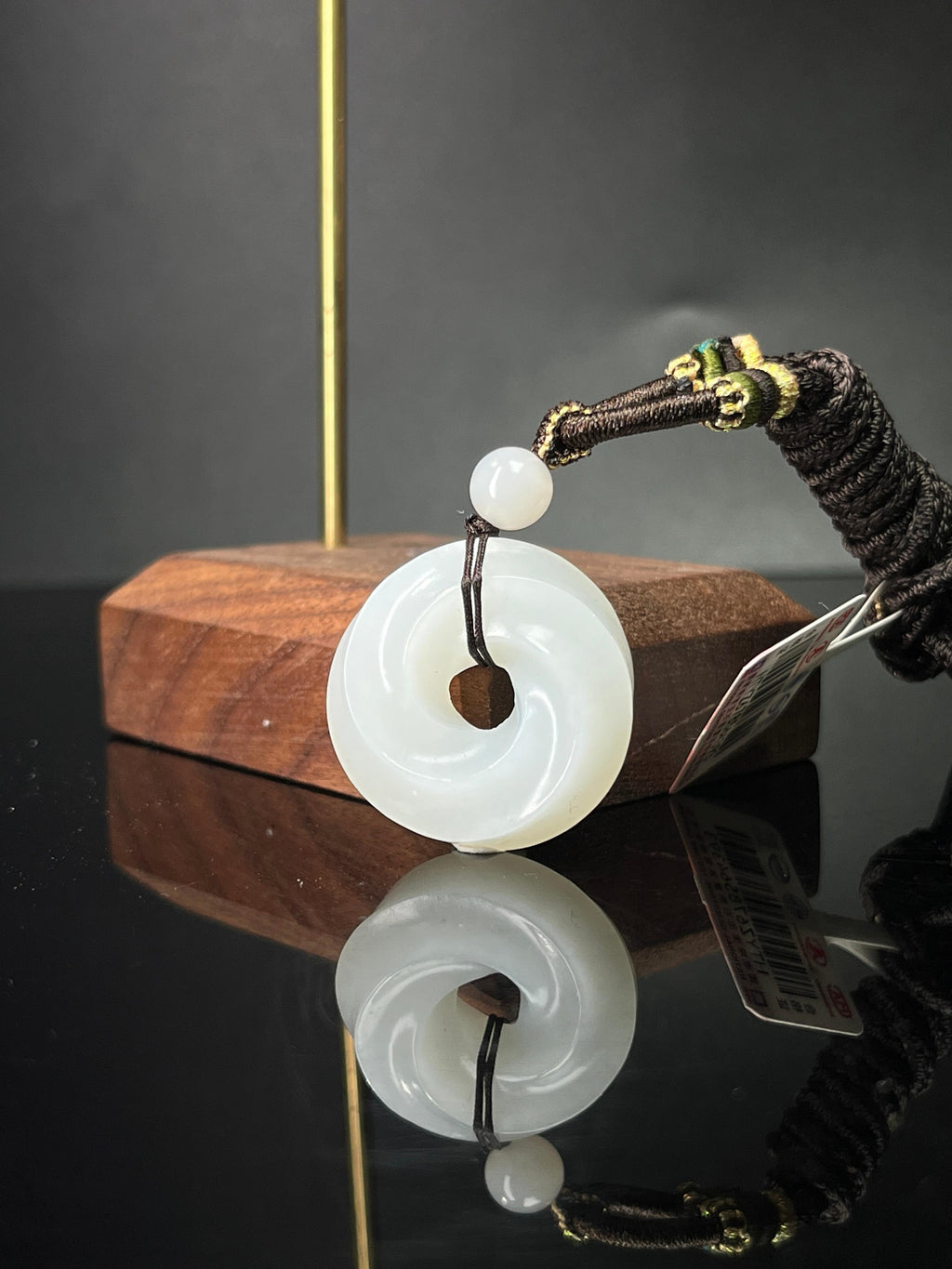 天然和田玉白玉时来运转吊坠3（yc240910）