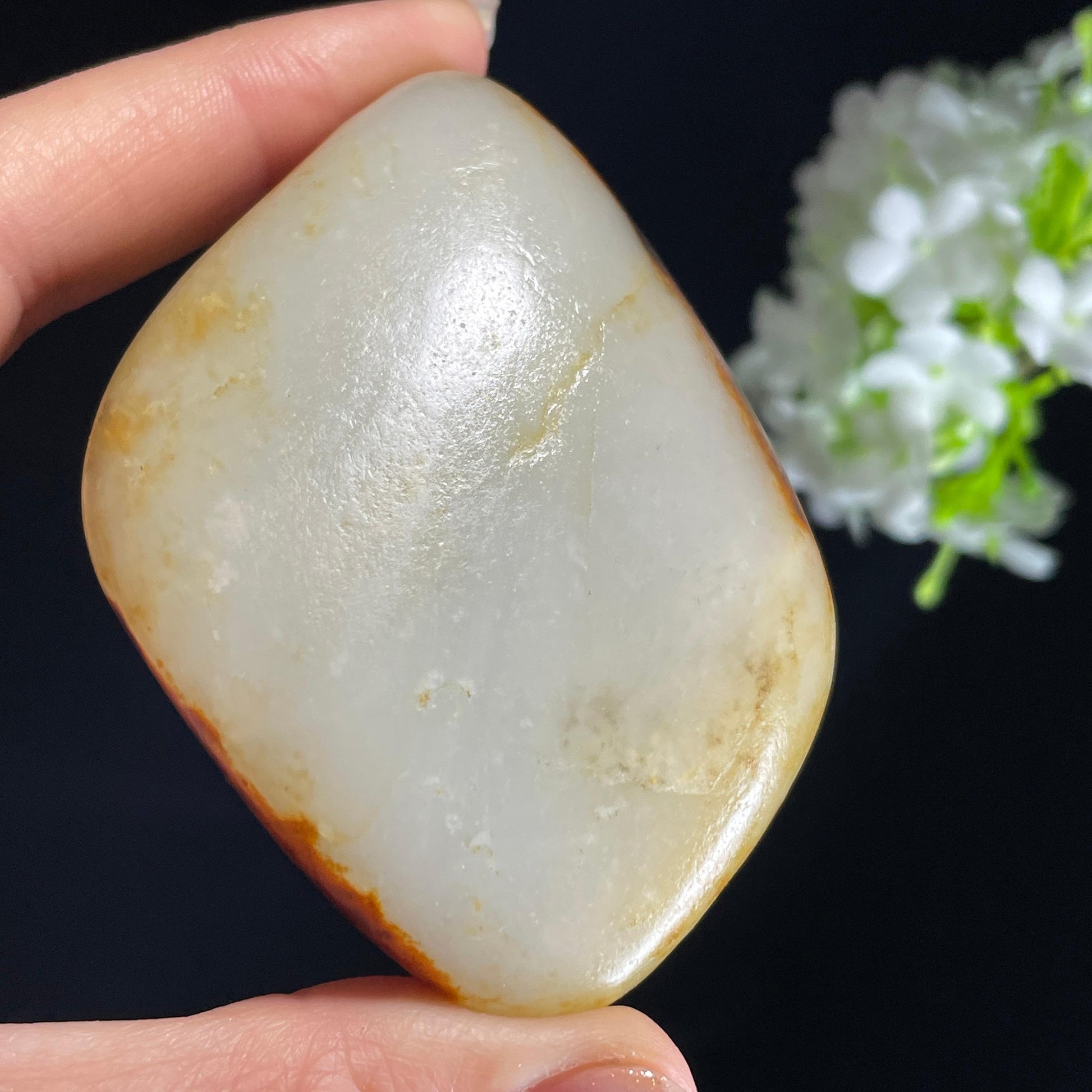 和田玉红皮白肉“星河落影”双面皮籽料（yc415520）