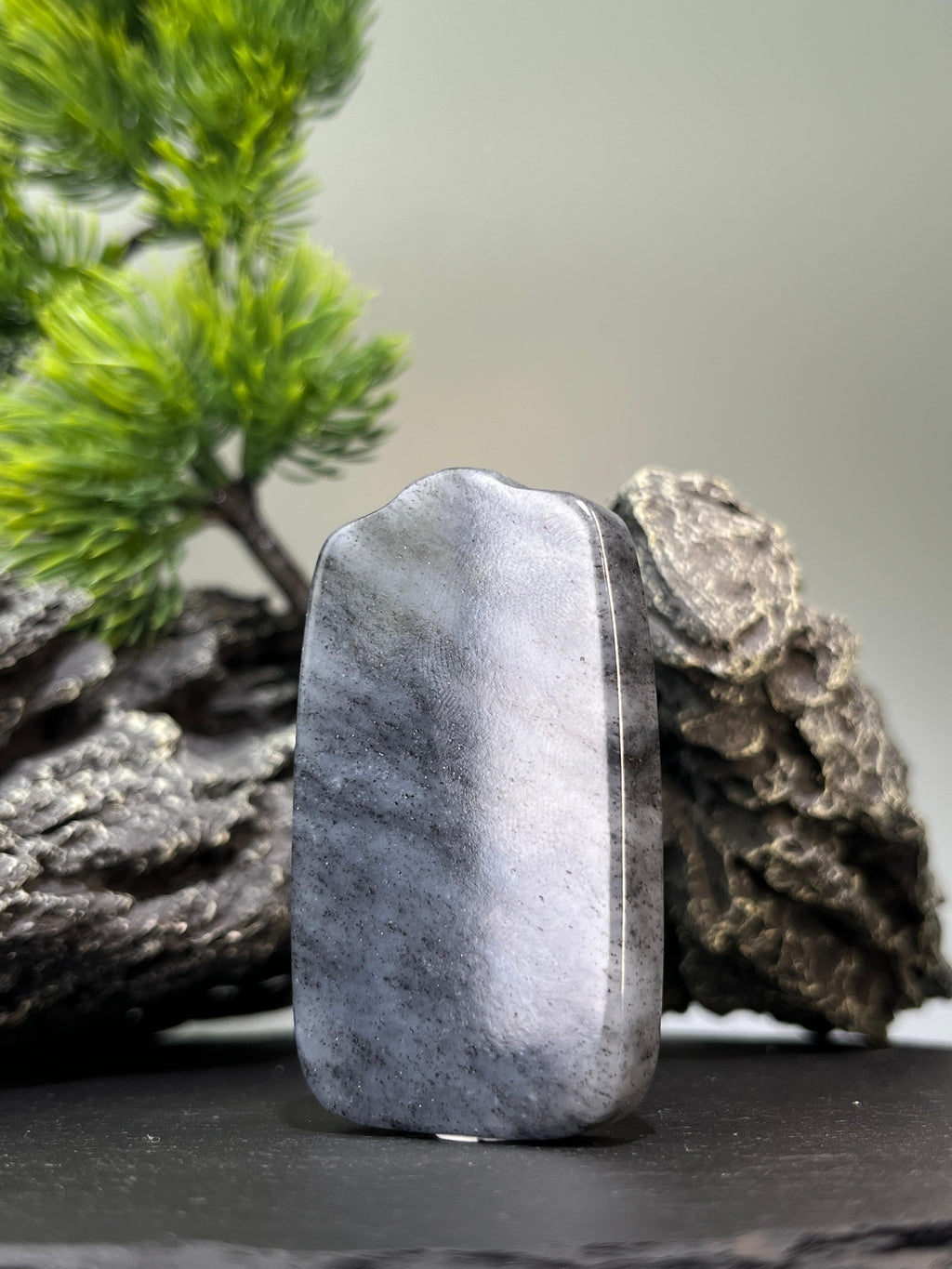 和田玉青花籽料无事牌2（yc228614）