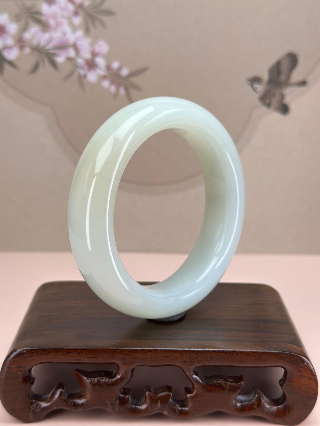 珍品和田玉糖白轮胎镯（卡60）（yc767626）
