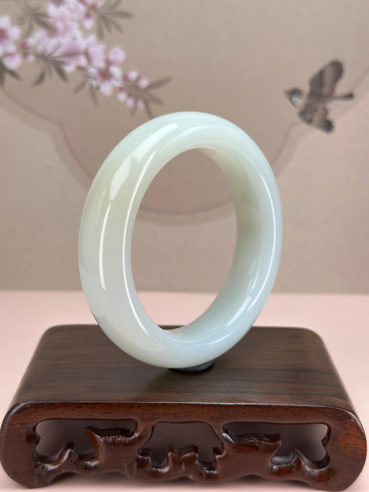 珍品和田玉糖白轮胎镯（卡60）（yc767626）