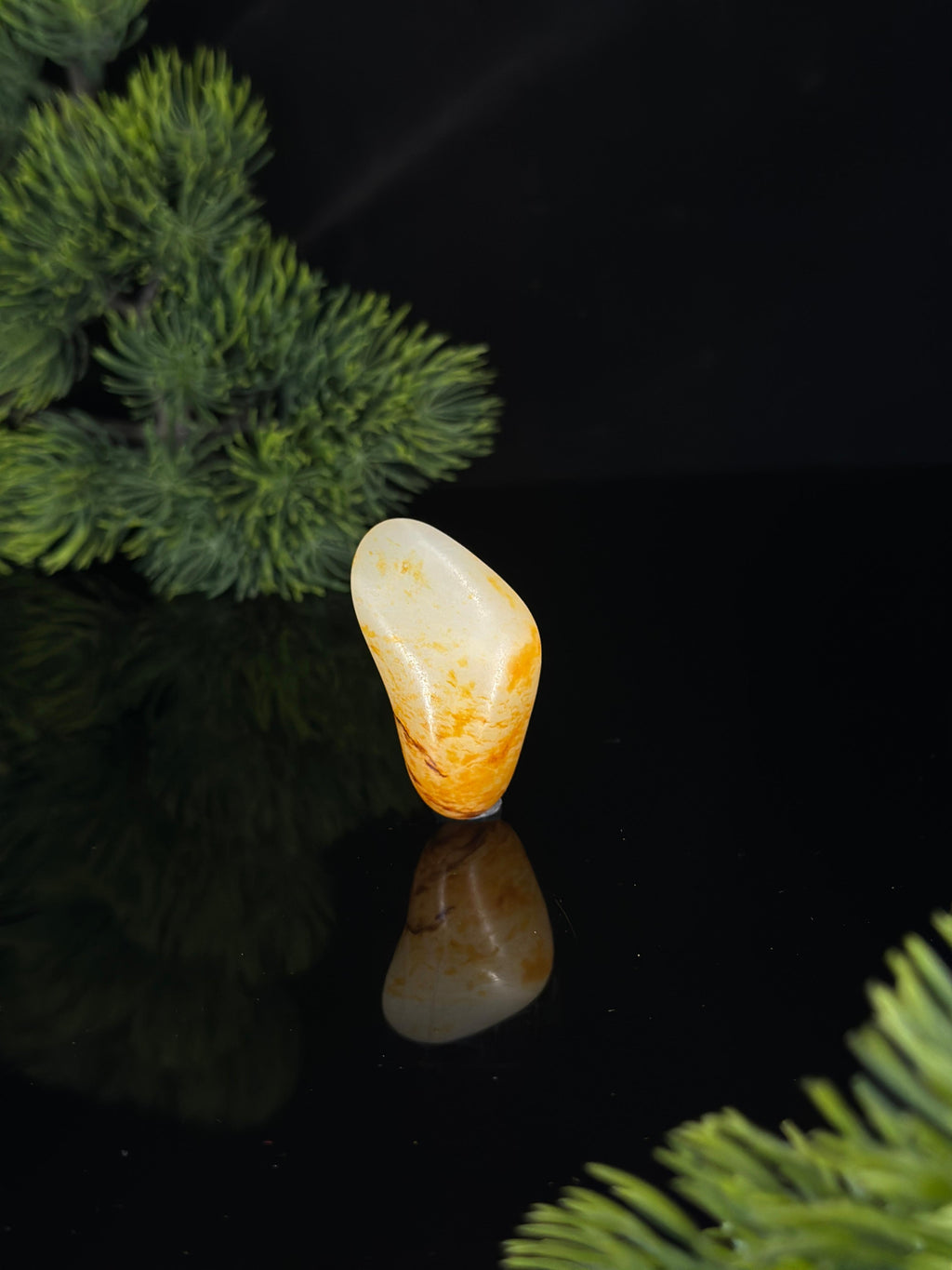 新疆和田玉“金溪流雪”白玉洒金皮籽料（yc463344）