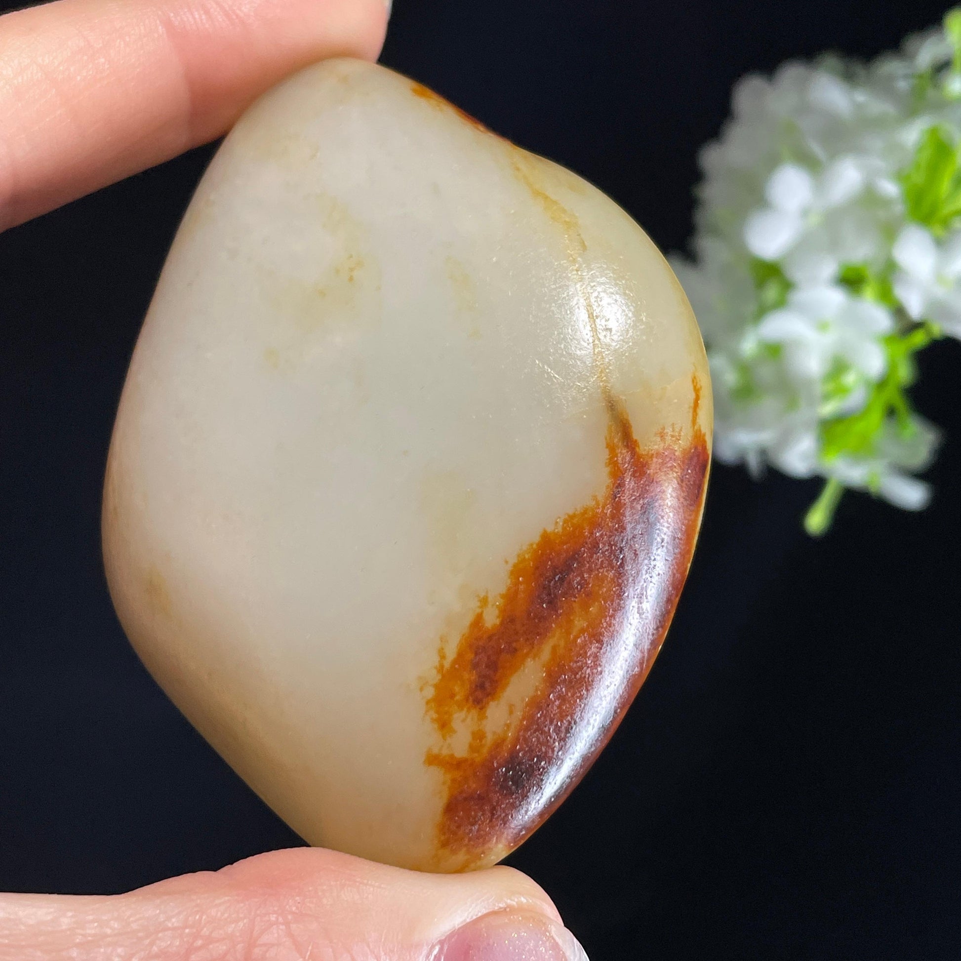 和田玉红皮白肉“星河落影”双面皮籽料（yc415520）