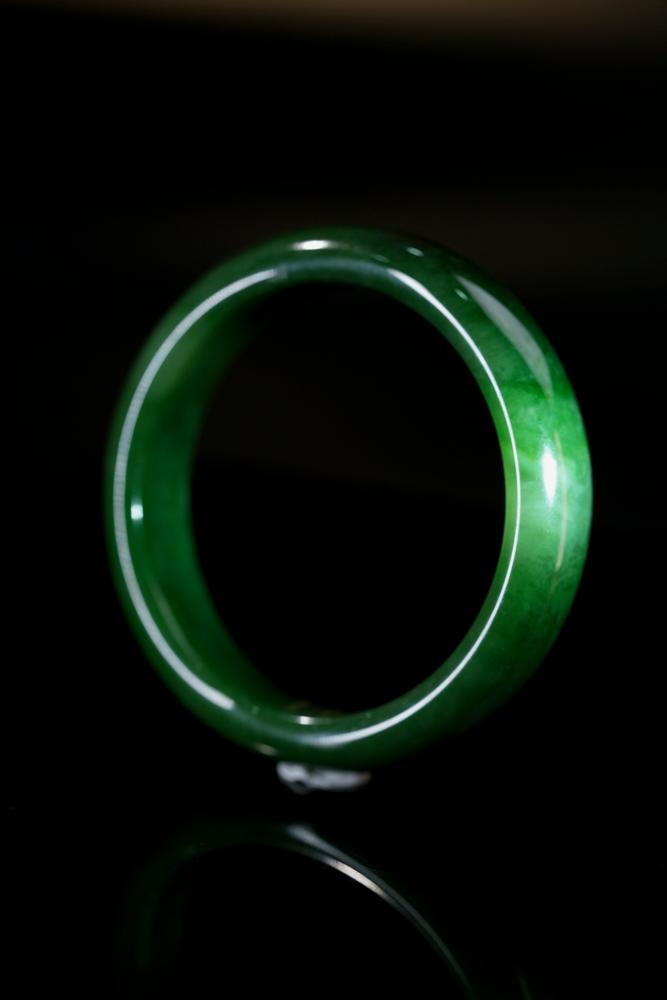 新疆天然和田玉碧玉手镯5（yc253292）