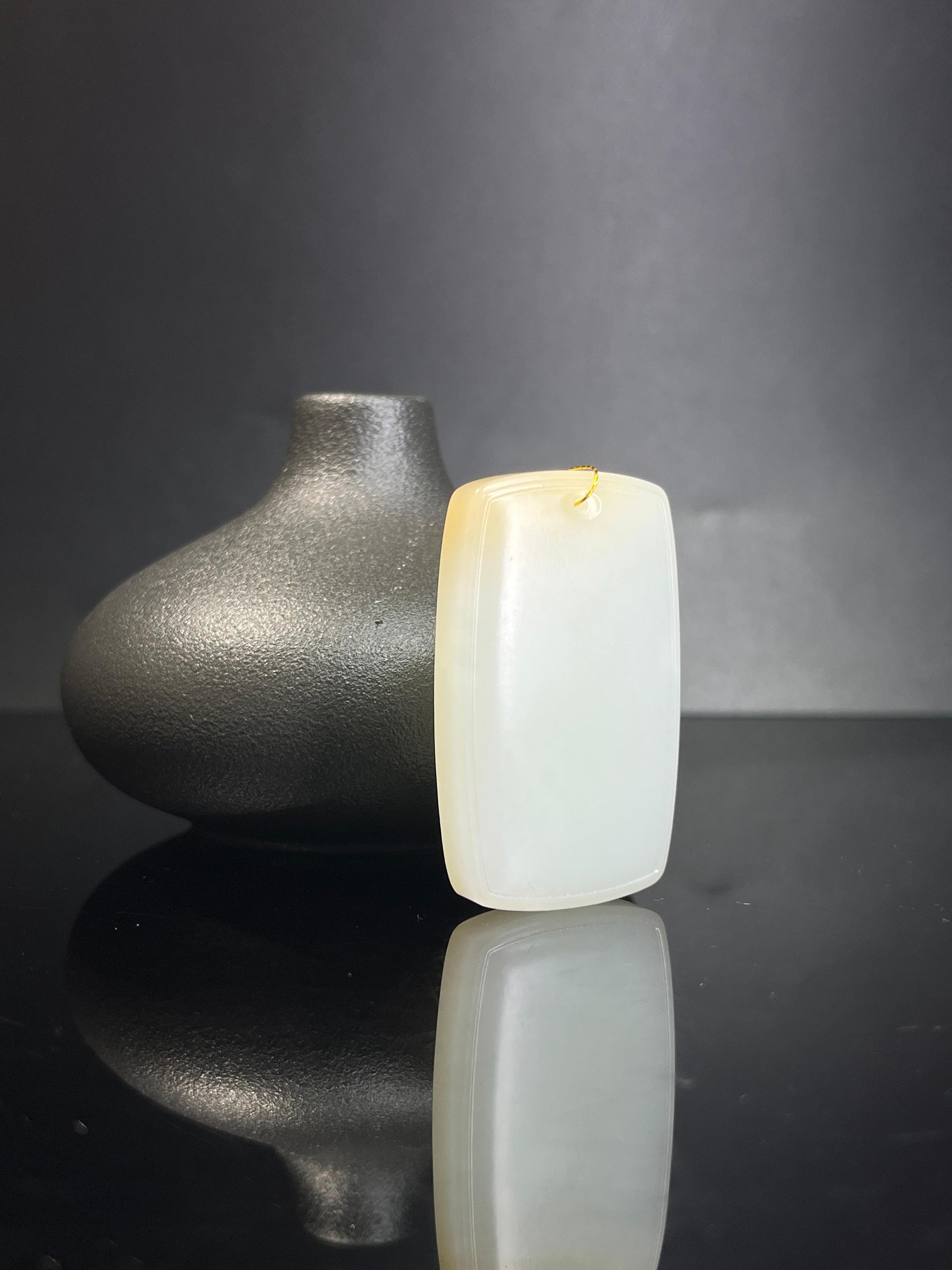 和田玉且末平安无事牌（yc240919）