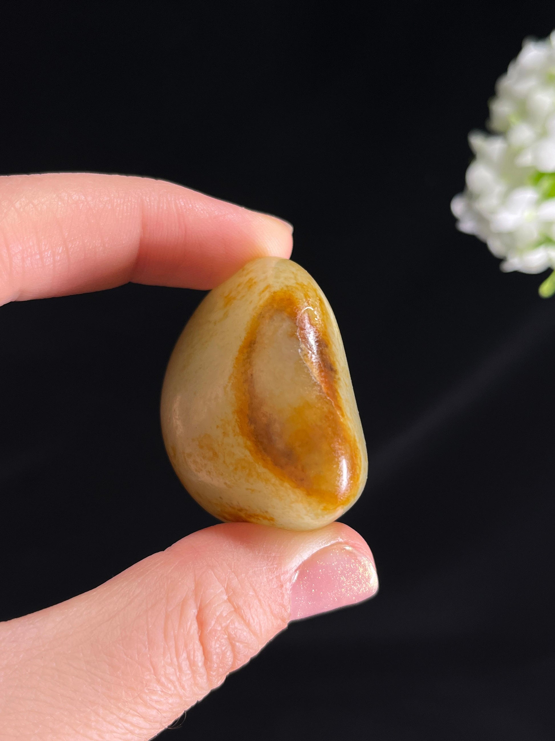 和田玉白玉洒金皮籽料原石（yc265682）