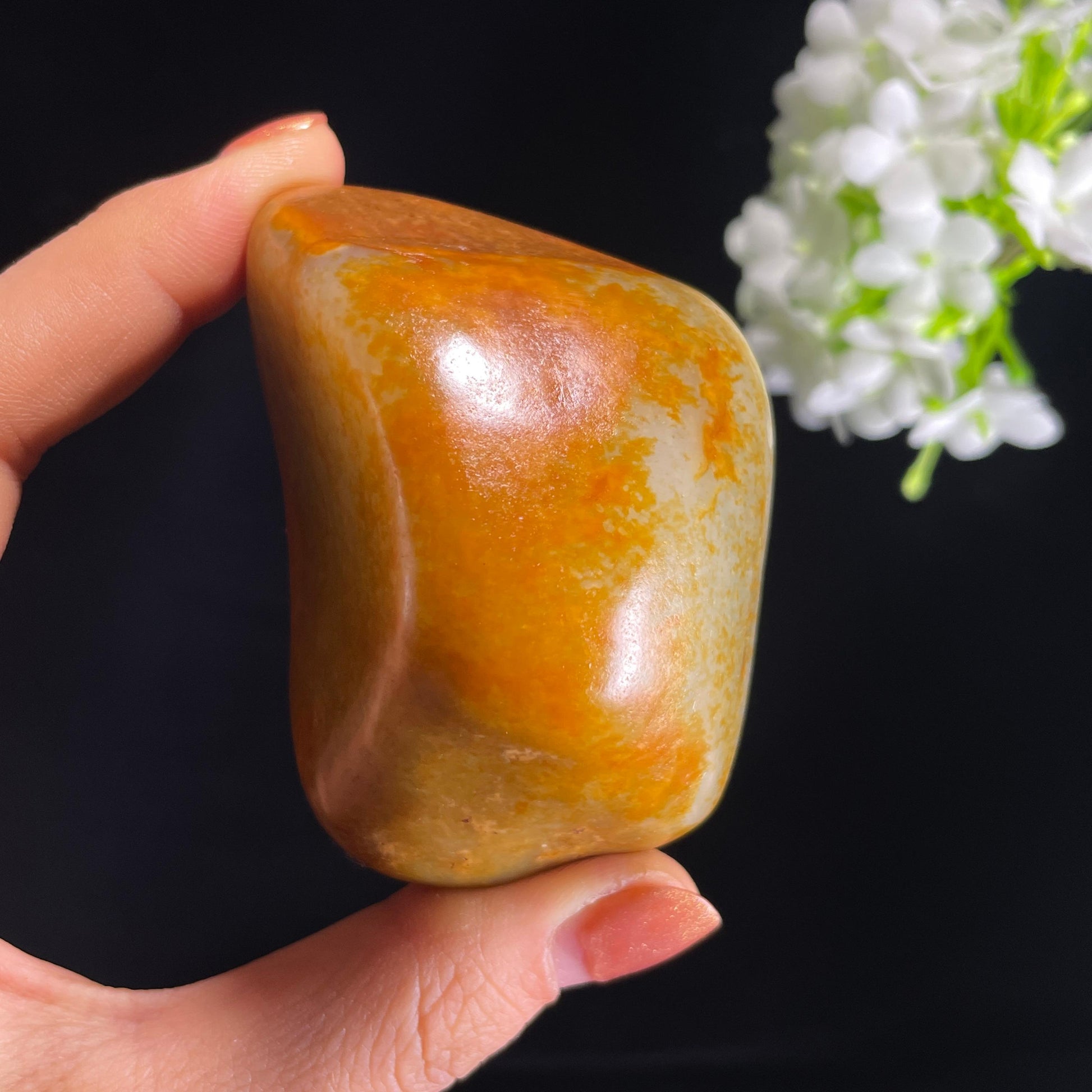 新疆天然和田玉聚红皮籽料（yc403829）