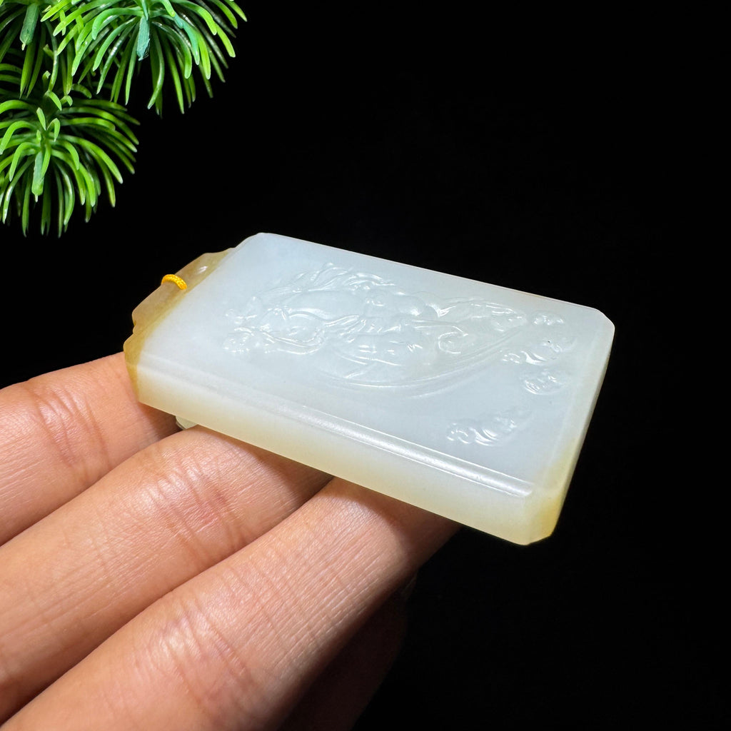 和田玉山料糖白马牌（yc739679）