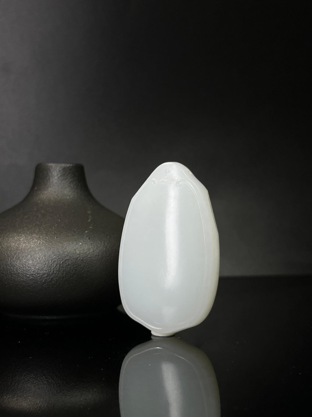 和田玉羊脂白玉无事牌（yc241012）