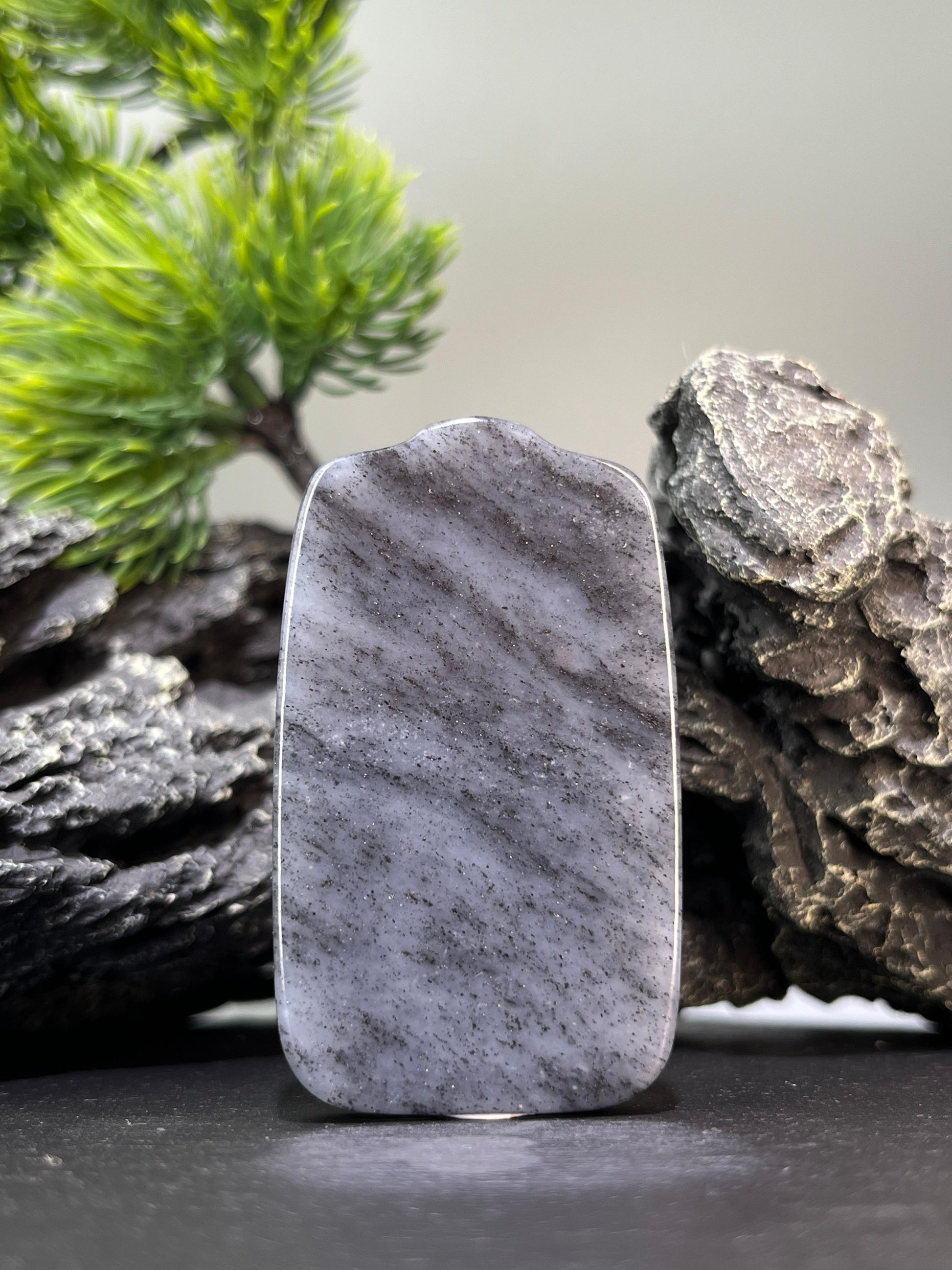 和田玉青花籽料无事牌2（yc228614）