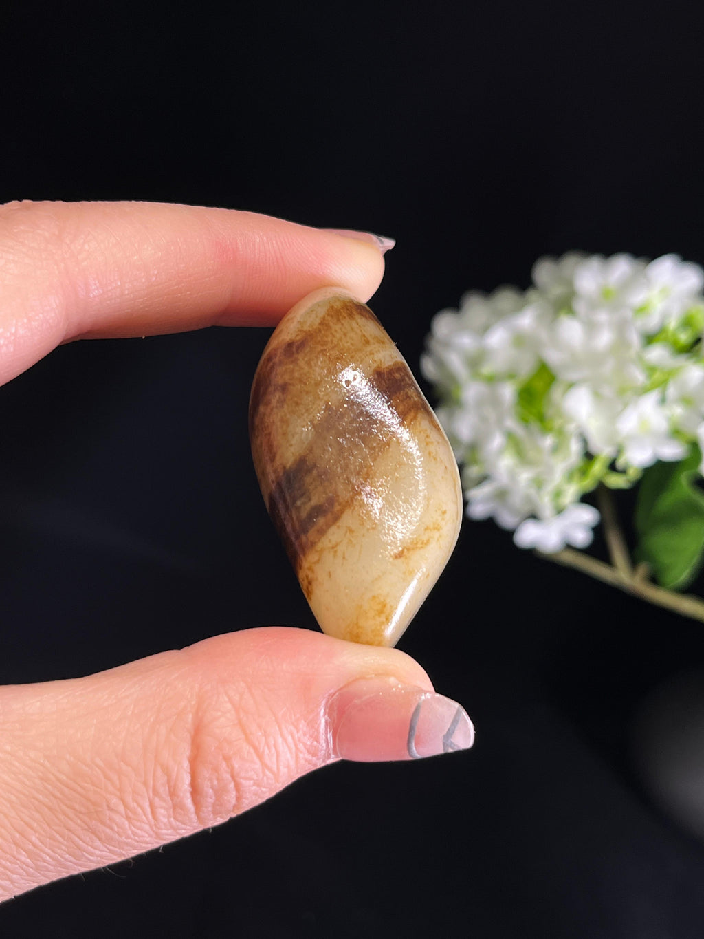 新疆和田玉秋梨皮精品包金挂件籽料原石（yc250199）