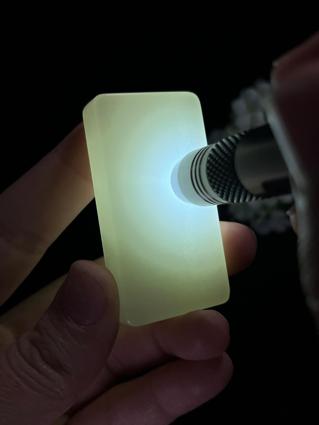 和田玉白玉平安无事牌（yc259138）