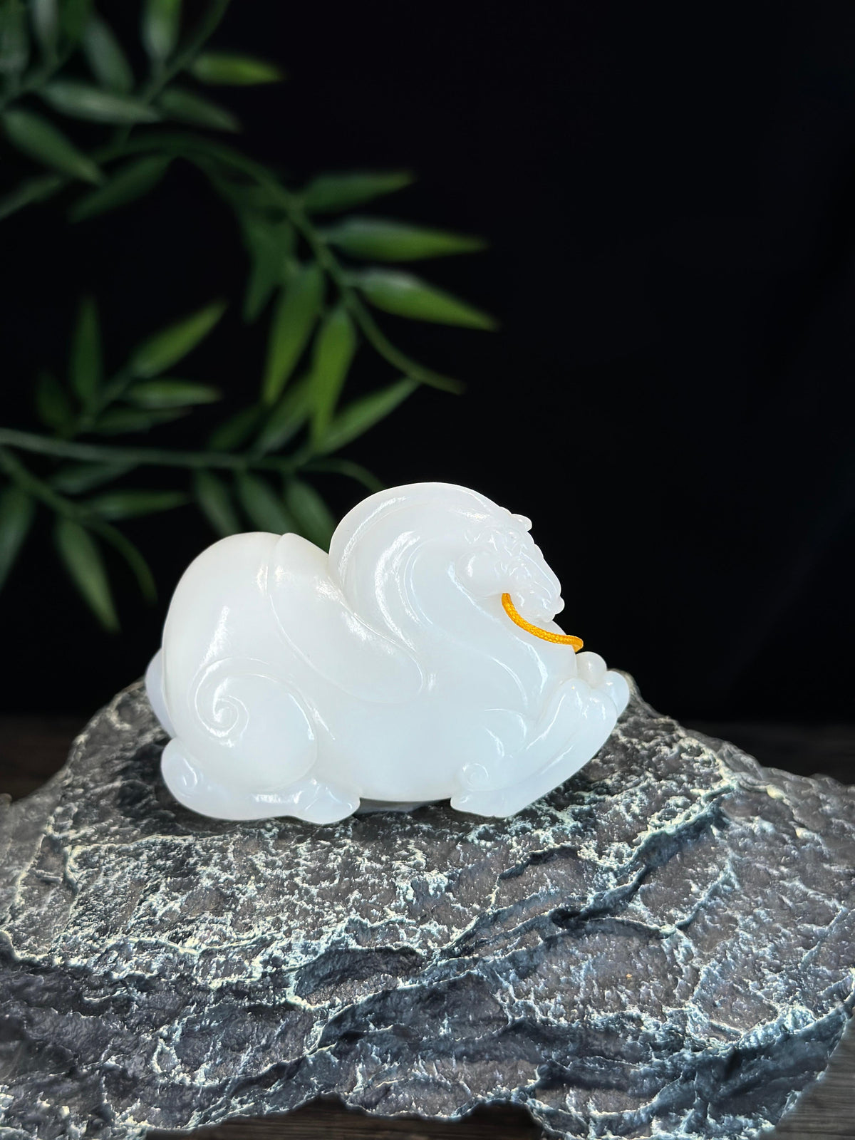 和田玉精品白玉唐马手把件（yc732076）