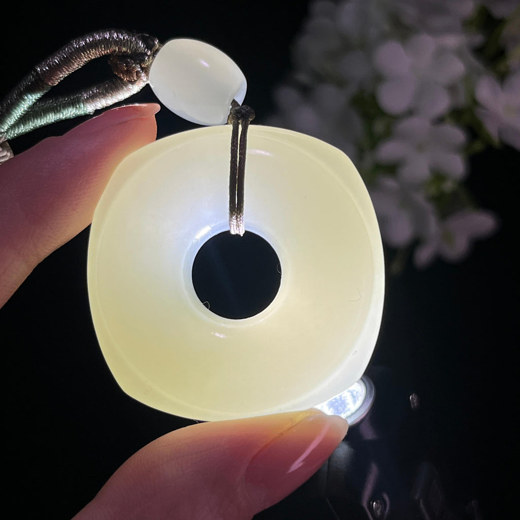 和田玉白玉平安扣（yc367286）