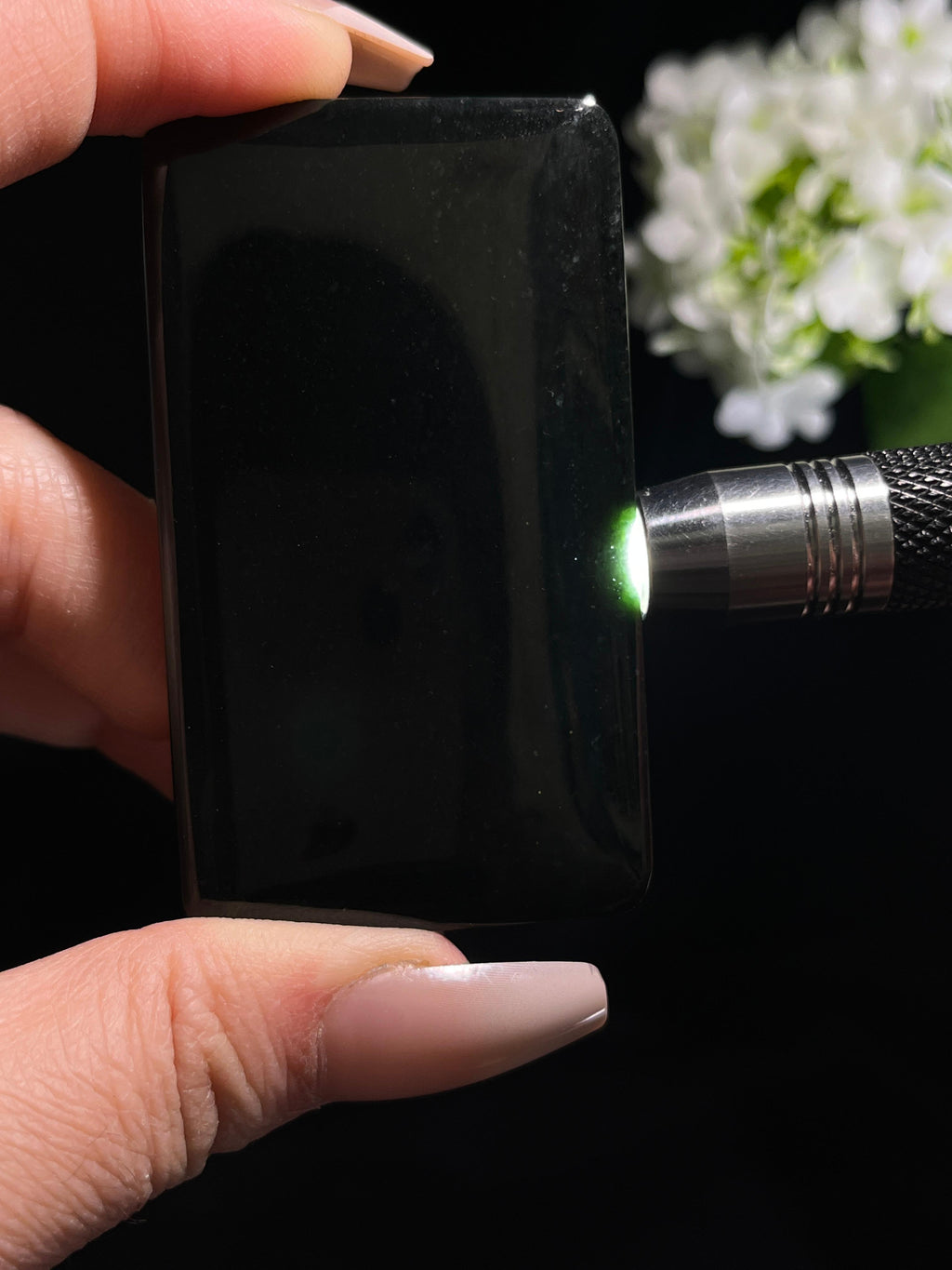 新疆天然和田玉塔青料平安无事牌2（yc260274）