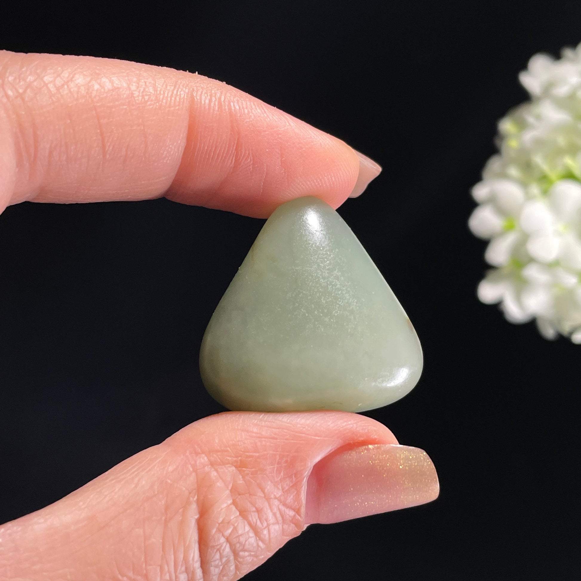 新疆天然和田玉“青冥孤翠”青玉籽料（yc368479）