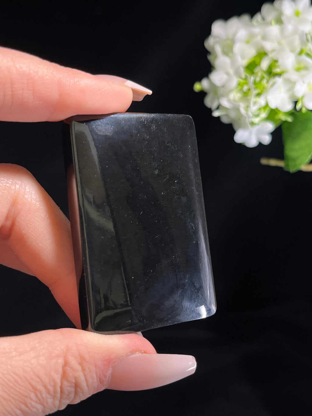 新疆天然和田玉塔青料平安无事牌3（yc260276）