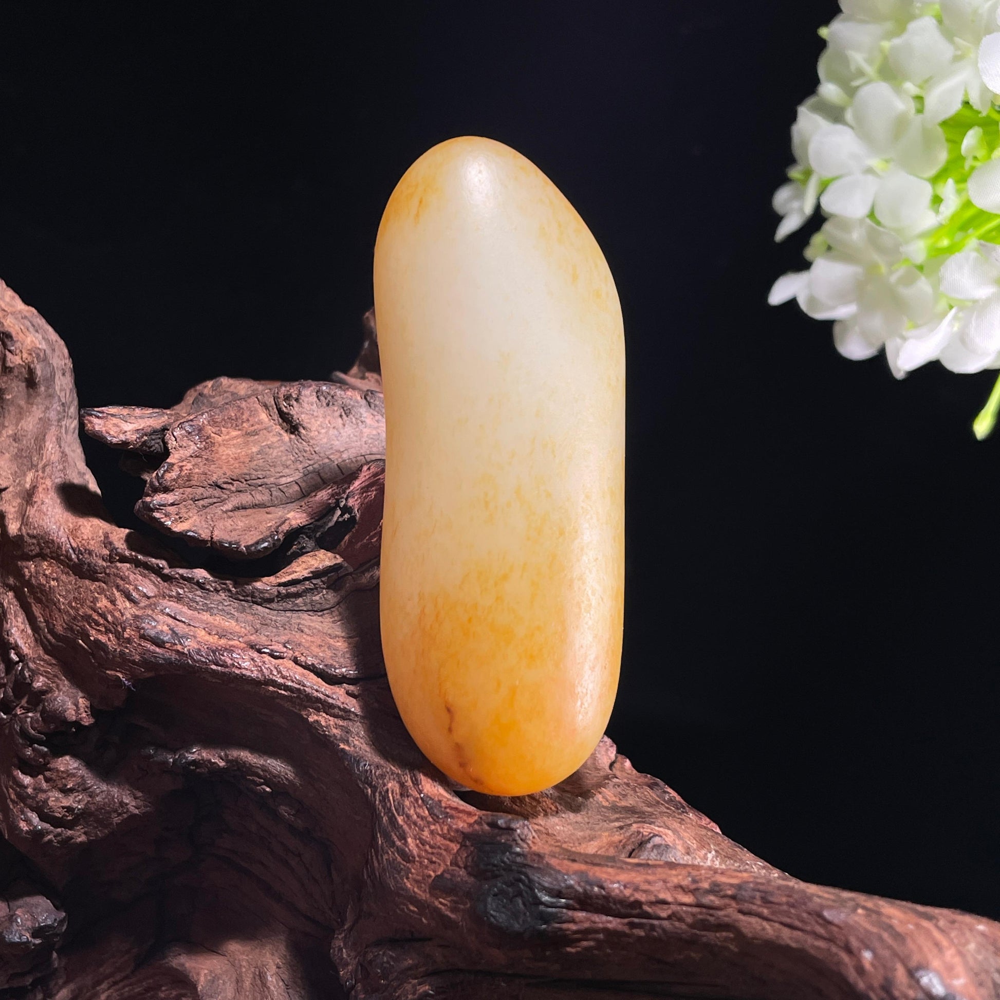 新疆天然和田玉“暖玉含章”洒金皮籽料（yc401226）