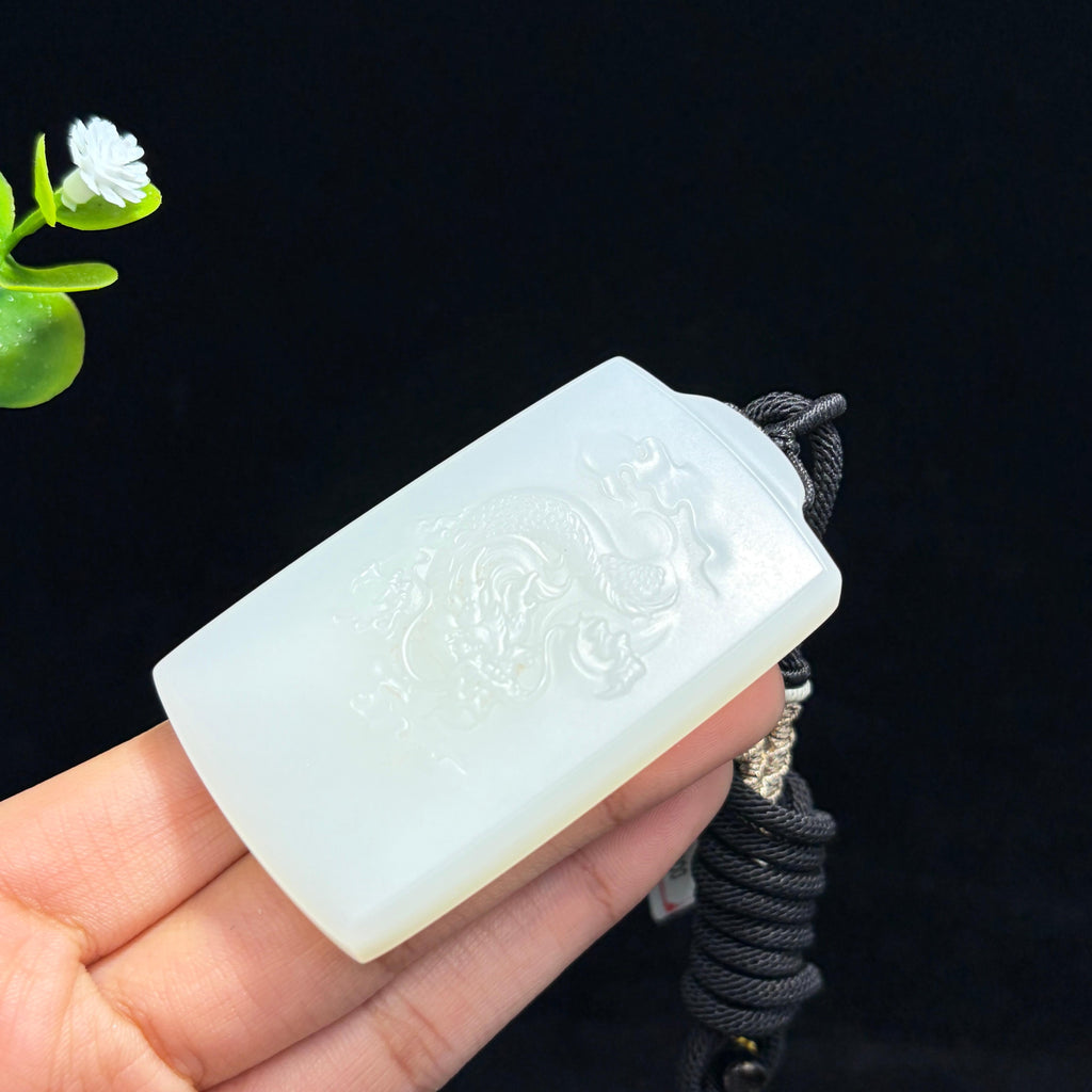 和田山料羊脂白玉龙牌（yc788142）