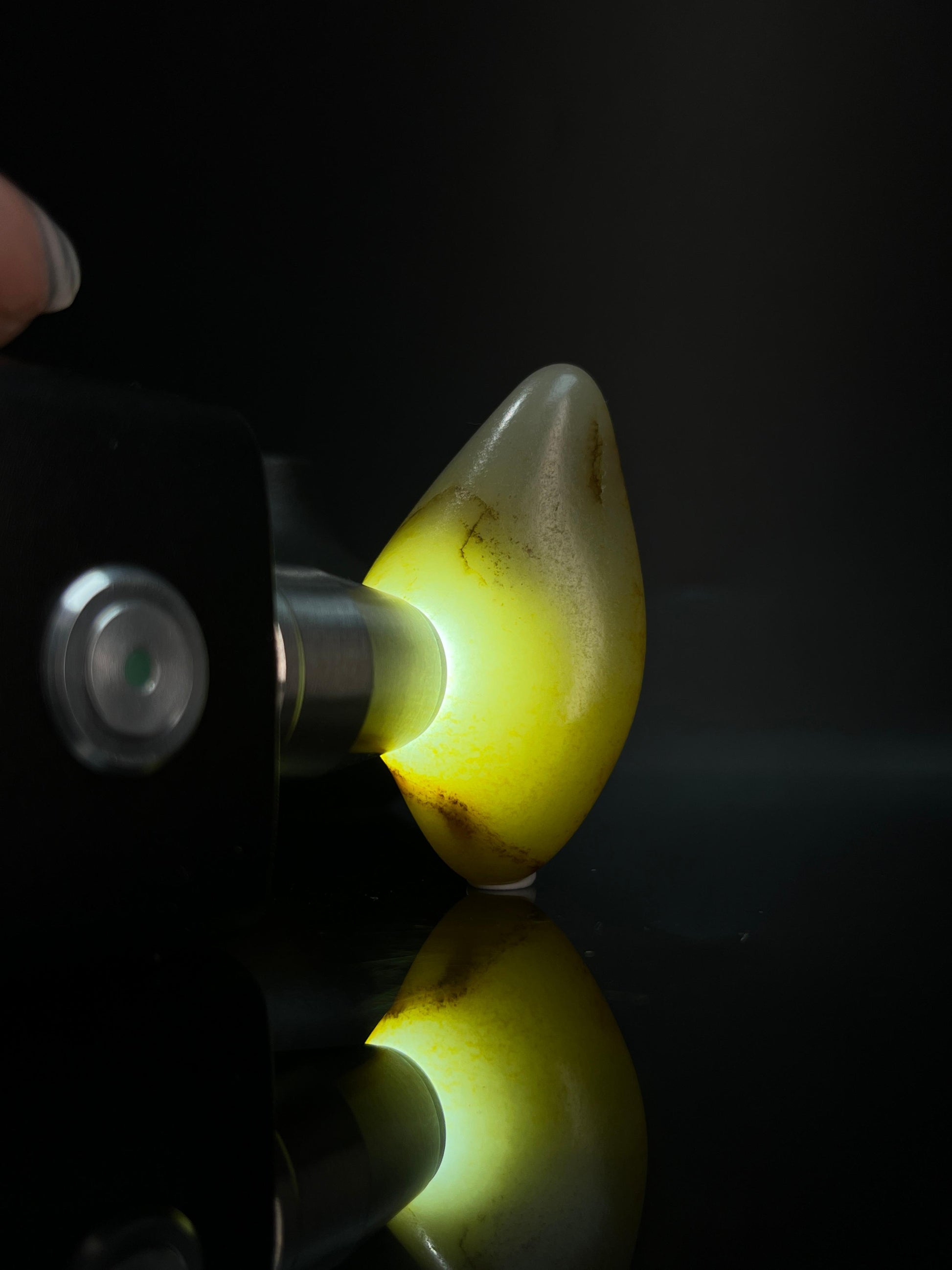 新疆和田玉白玉意境洒金皮籽料原石（yc240642）