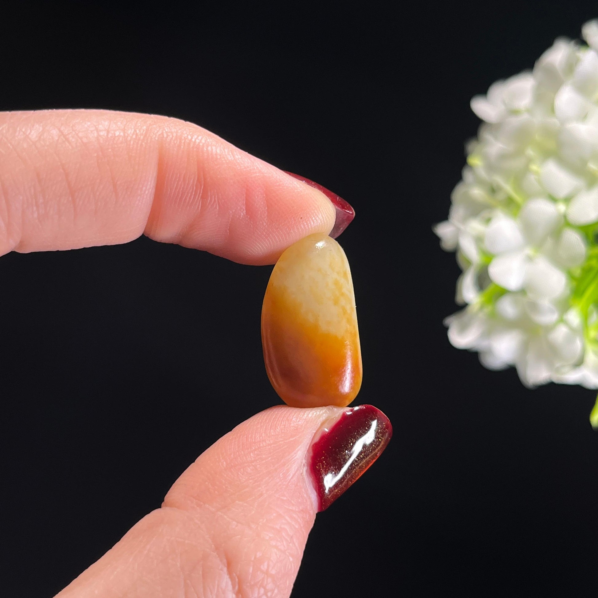 和田玉暖白种洒金皮聚红皮精品小籽（yc336383）