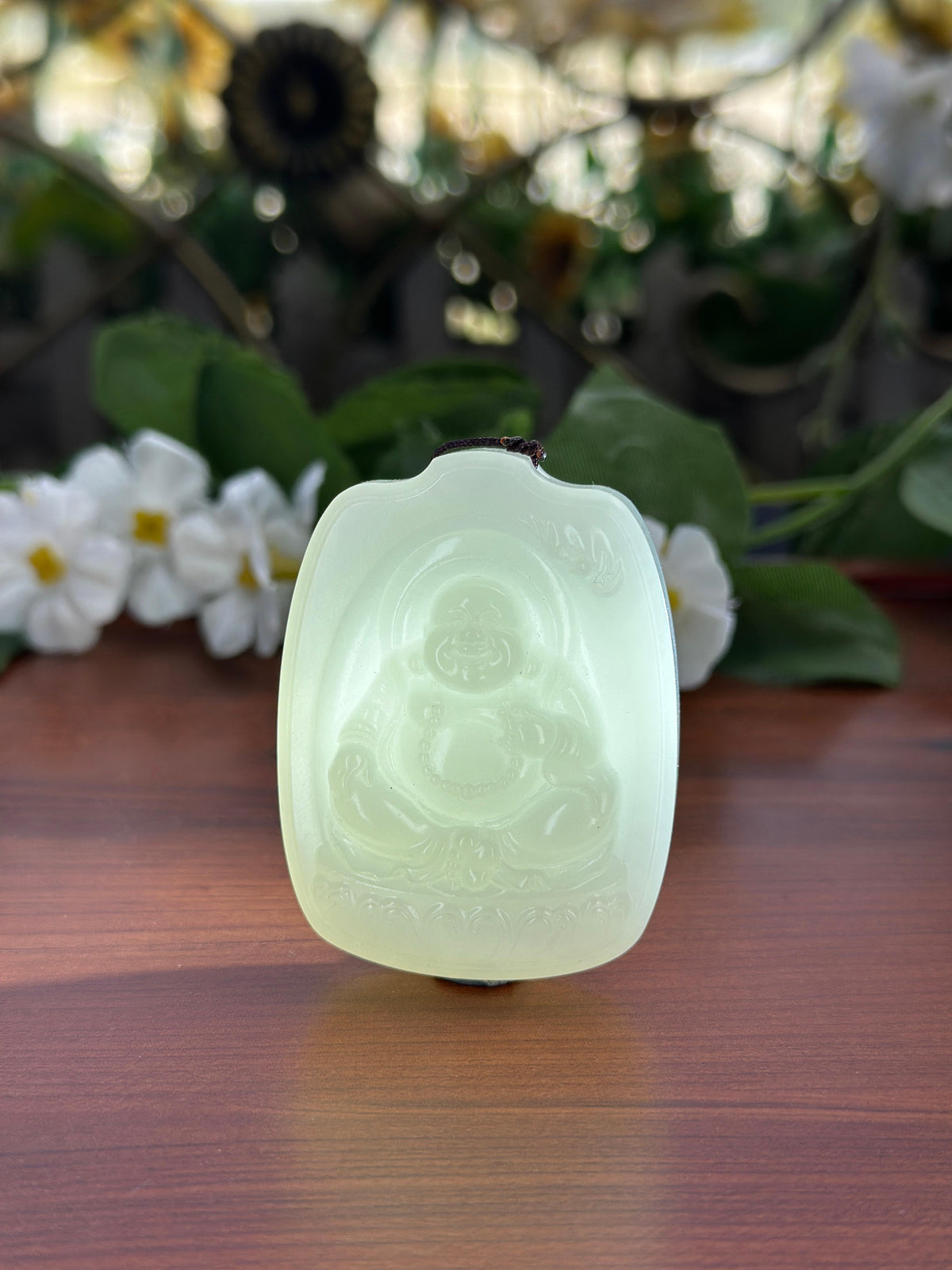 和田玉精品白玉弥勒佛挂件（yc708042）