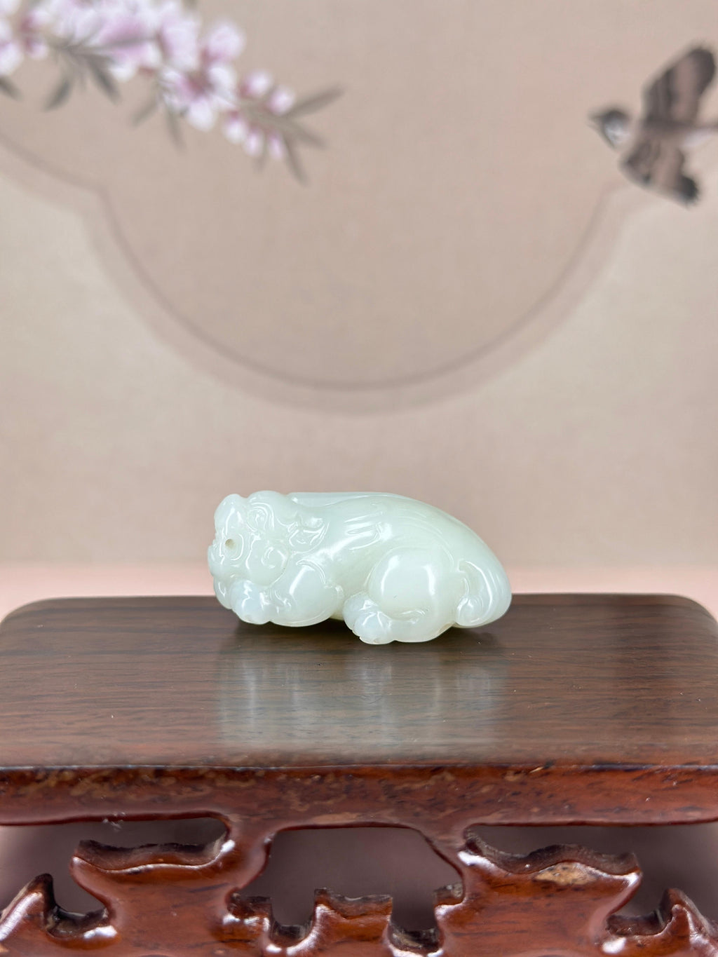 和田玉白玉貔貅挂件（yc775474）