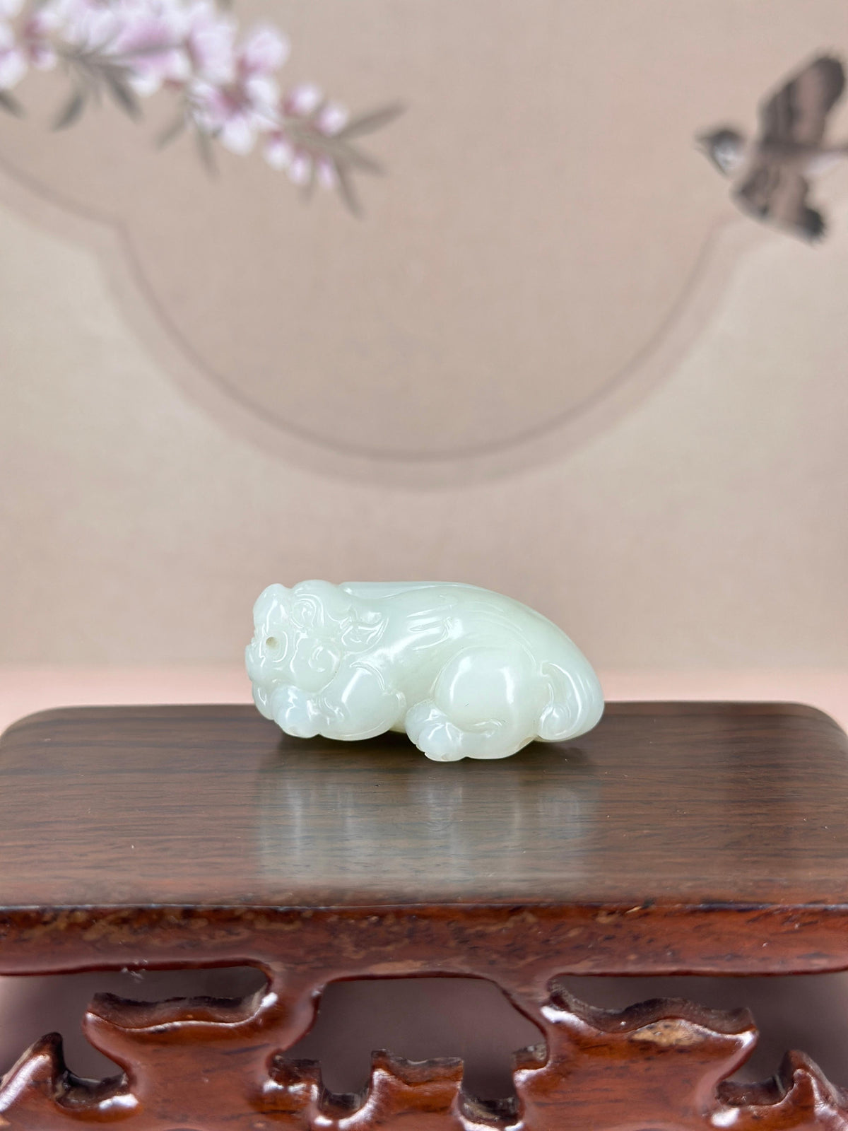 和田玉白玉貔貅挂件（yc775474）