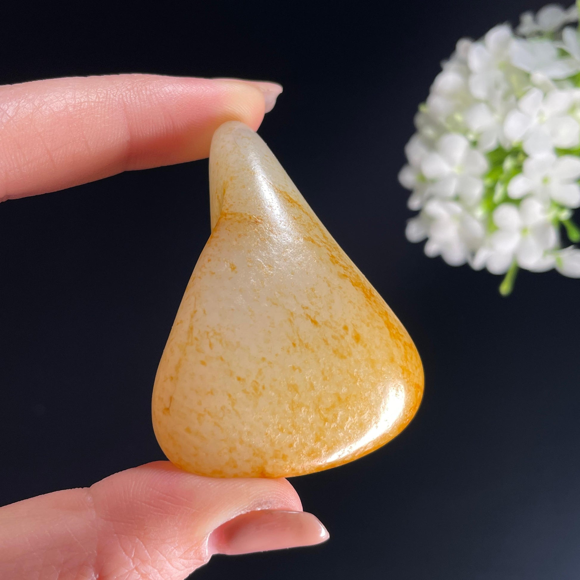 2026.4.9广告流，和田玉白玉“秋砂覆雪”洒金皮籽料（yc386167）