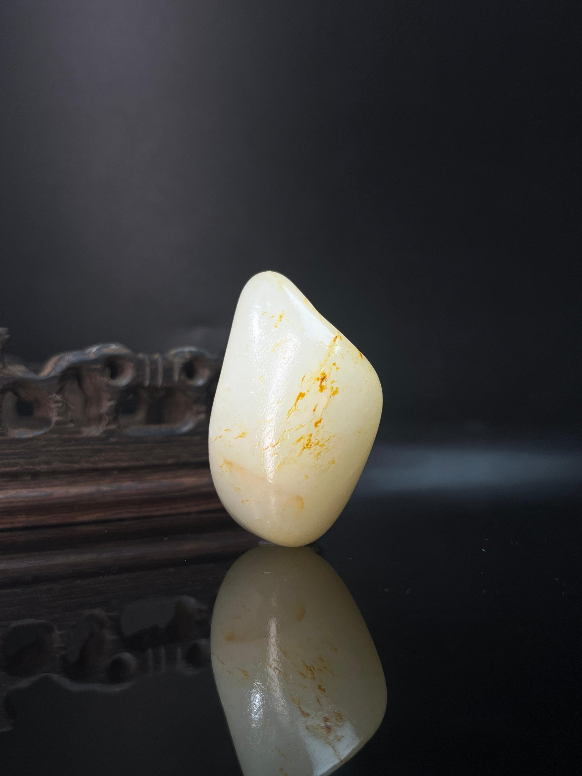 新疆和田玉籽料原石洒金皮挂件2（yc236584）