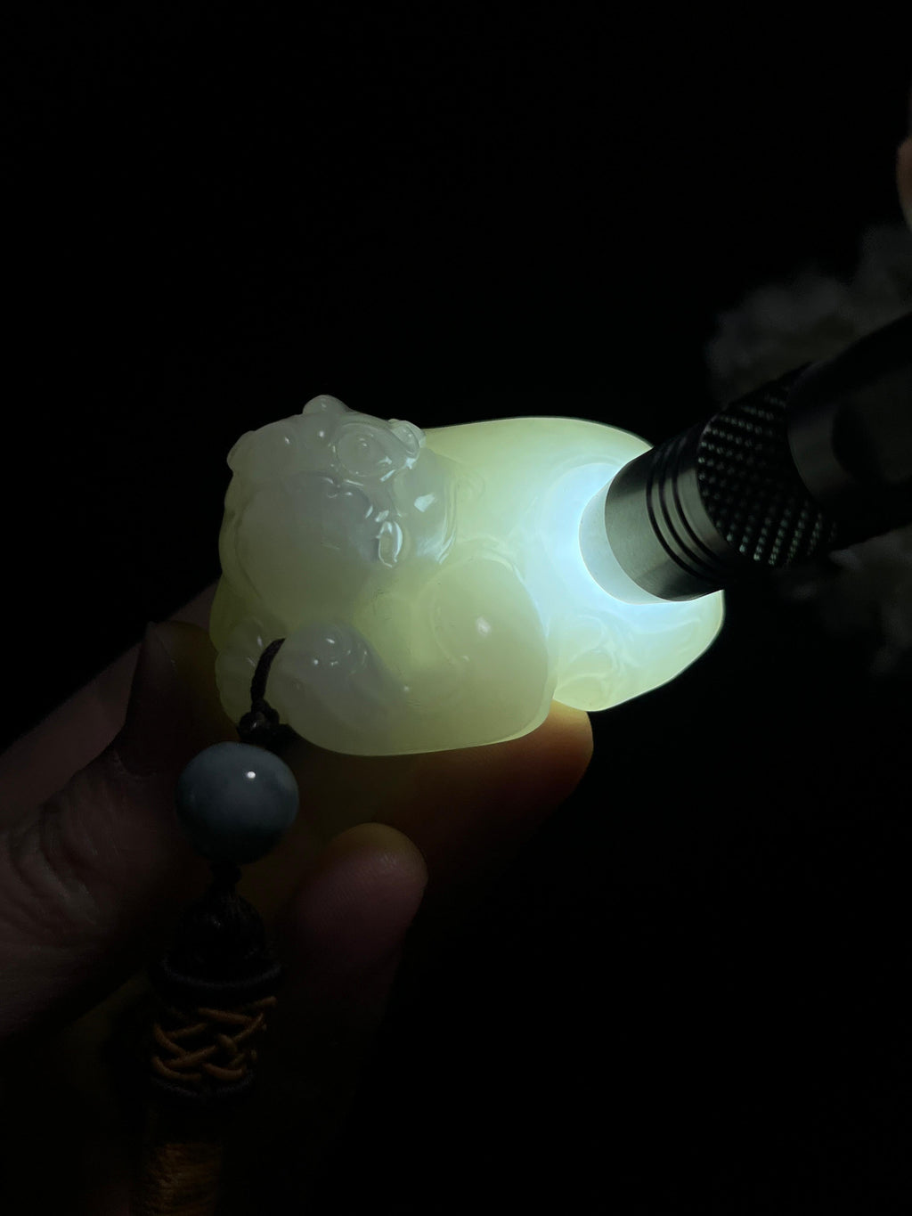 和田玉貔貅把件 / 吊坠（yc258307）