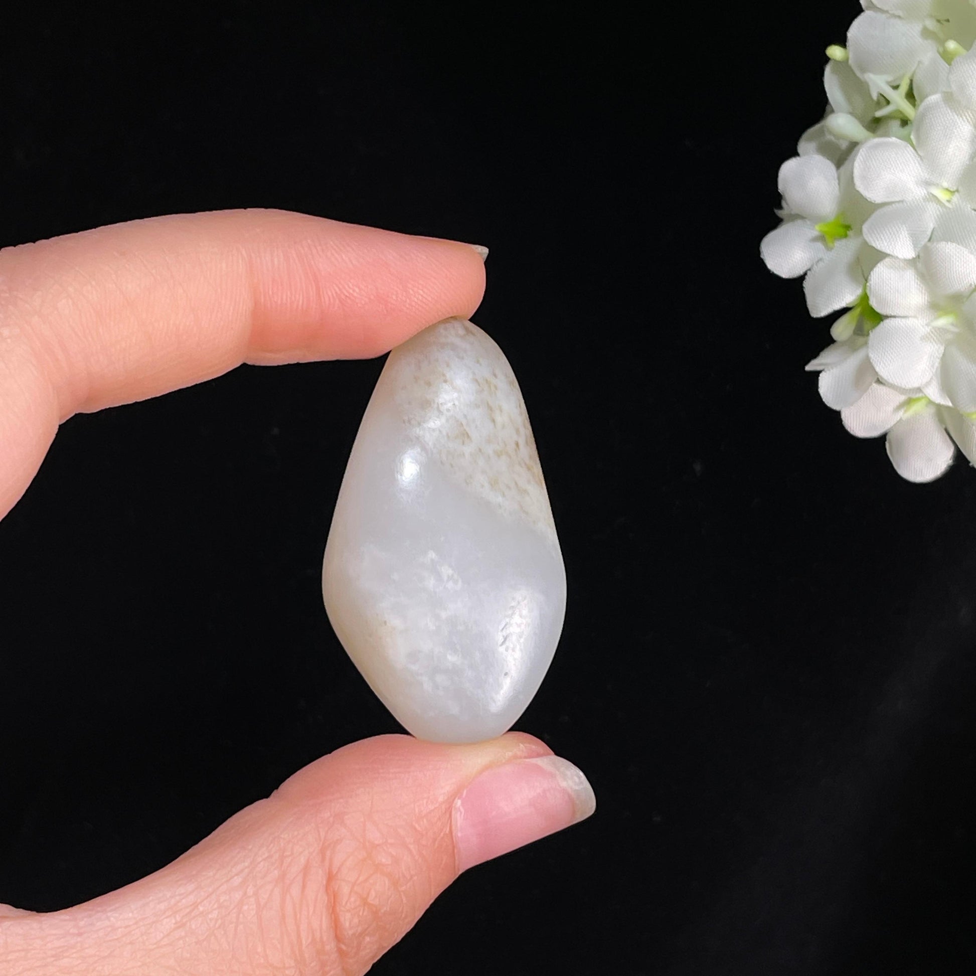 和田玉白玉“松间微雨”秋梨皮籽料（yc415107）