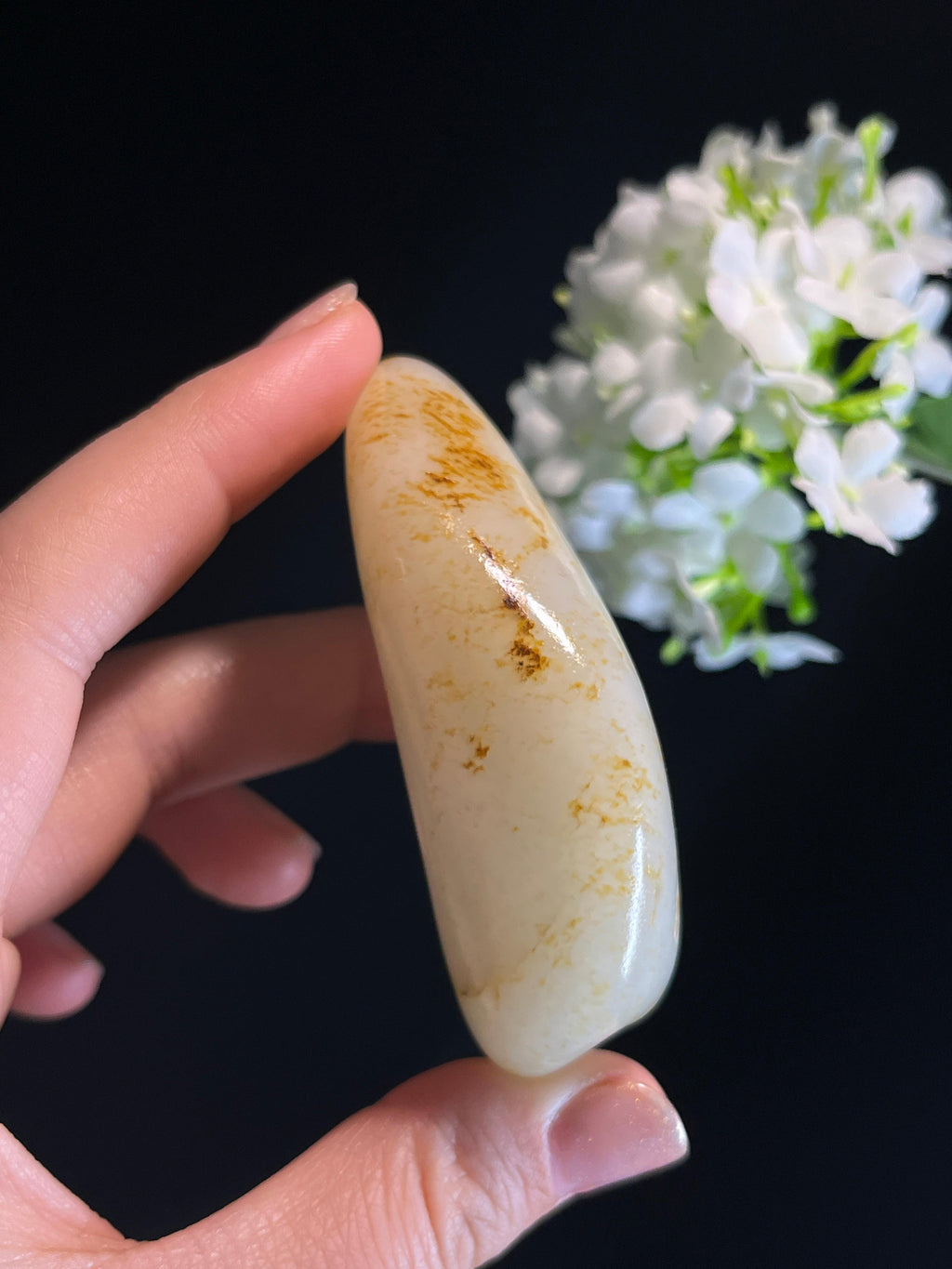 新疆天然和田玉羊脂白玉洒金皮籽料原石（yc274560）