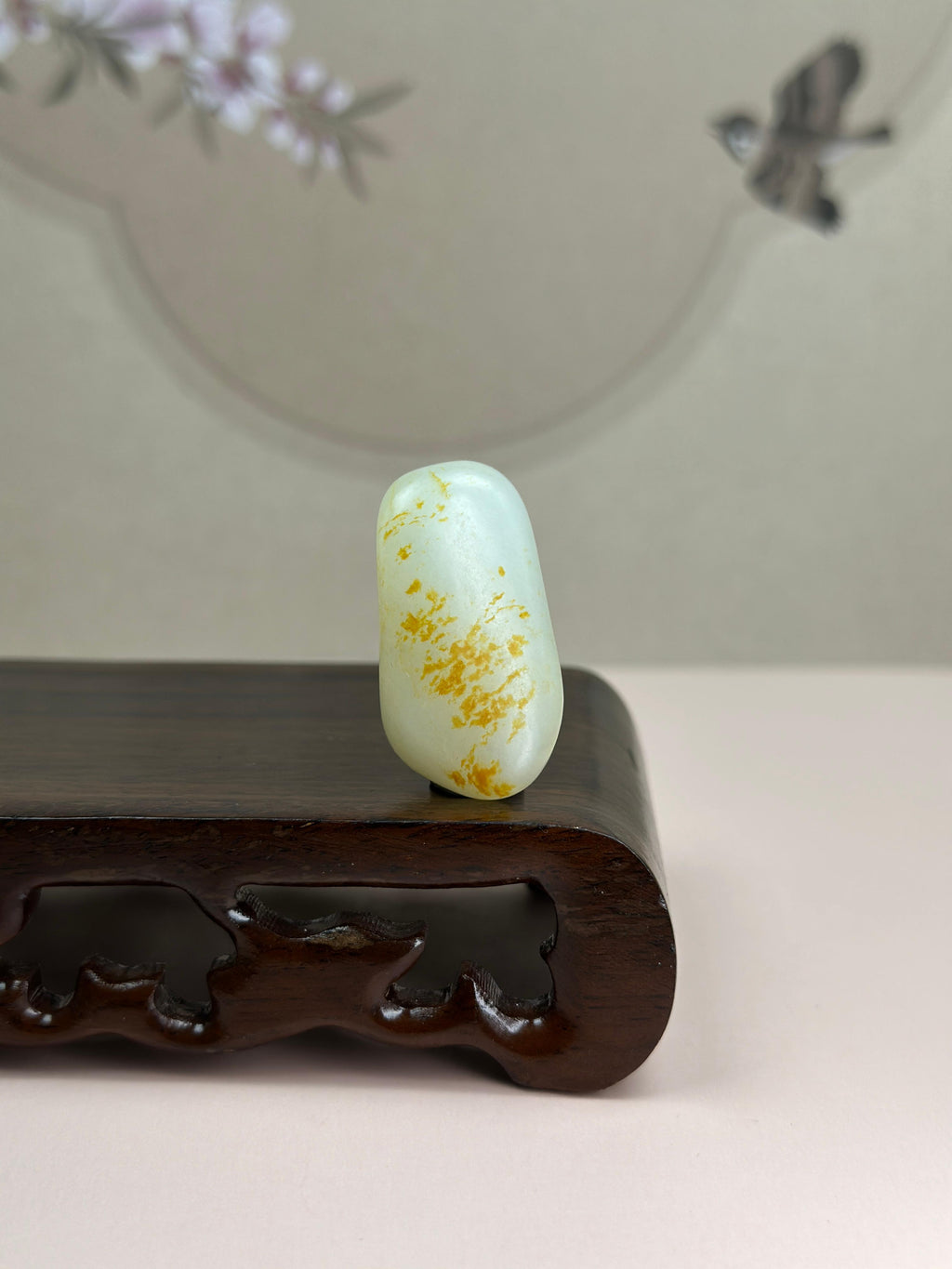 珍品新疆和田玉洒金皮白玉籽料（yc780106）