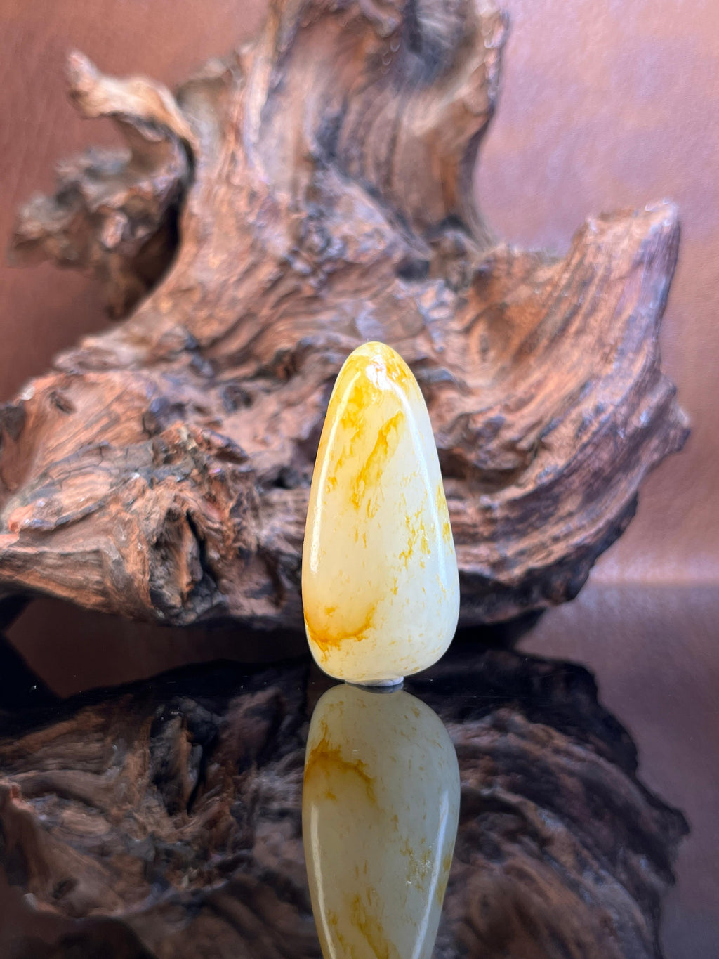 新疆和田玉带洒金籽料原石挂坠（yc228145）